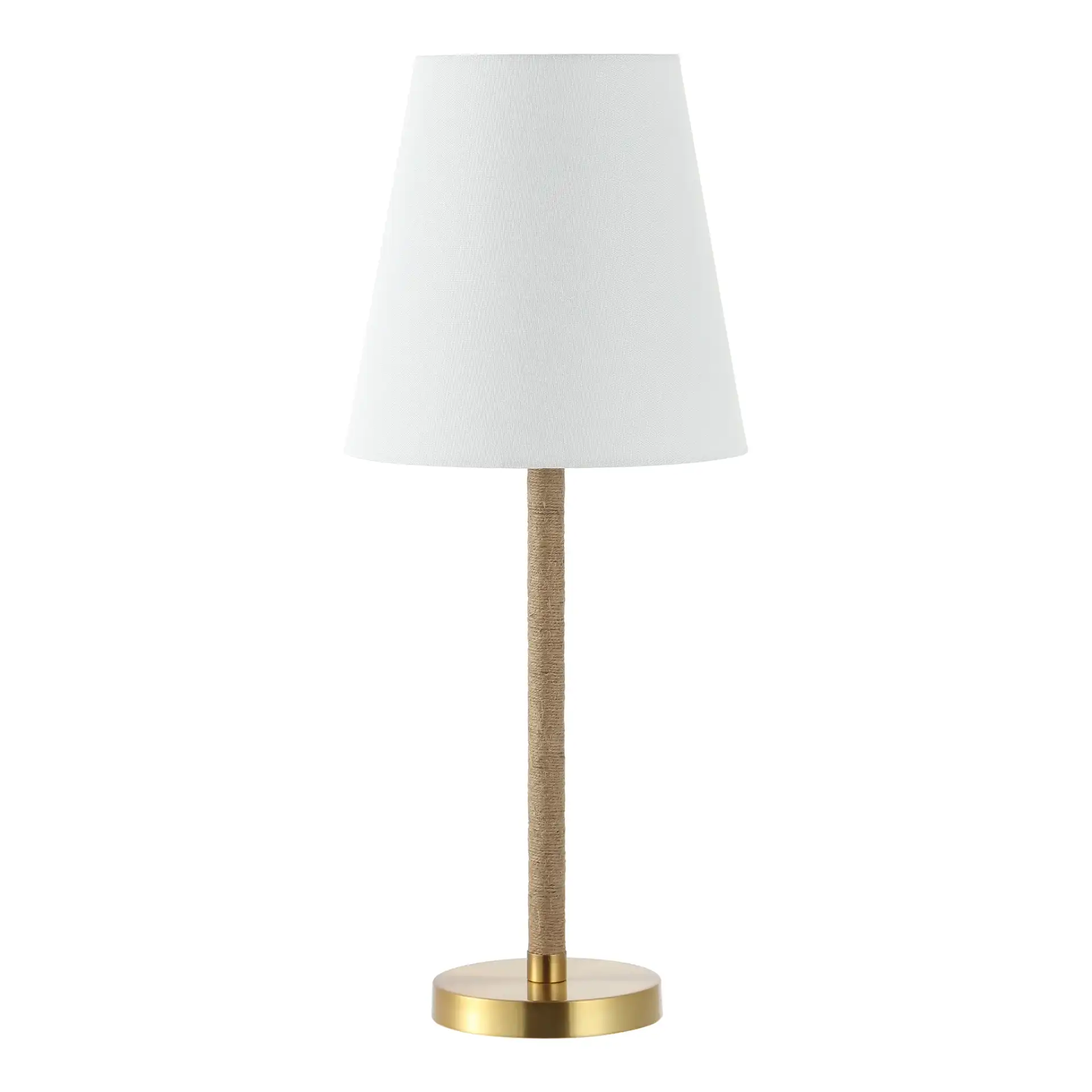 Andi Table Lamp in Brass / Natural, detail view