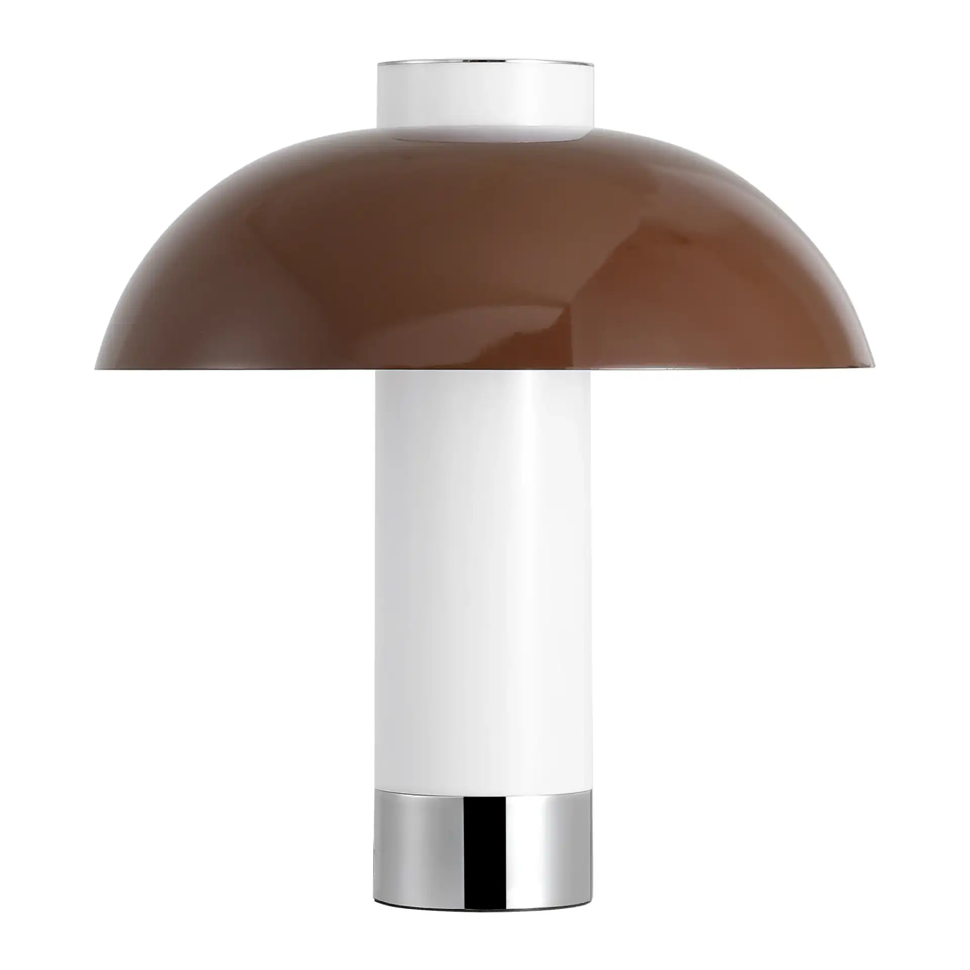 Nora Table Lamp in Coffee / White, detail view