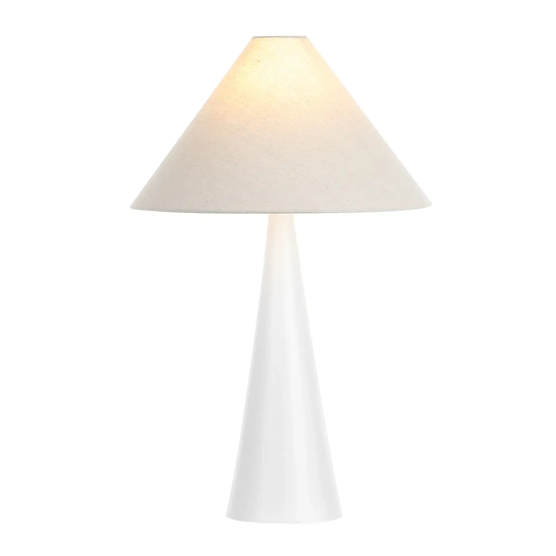 Kimora Table Lamp in White / Oatmeal
