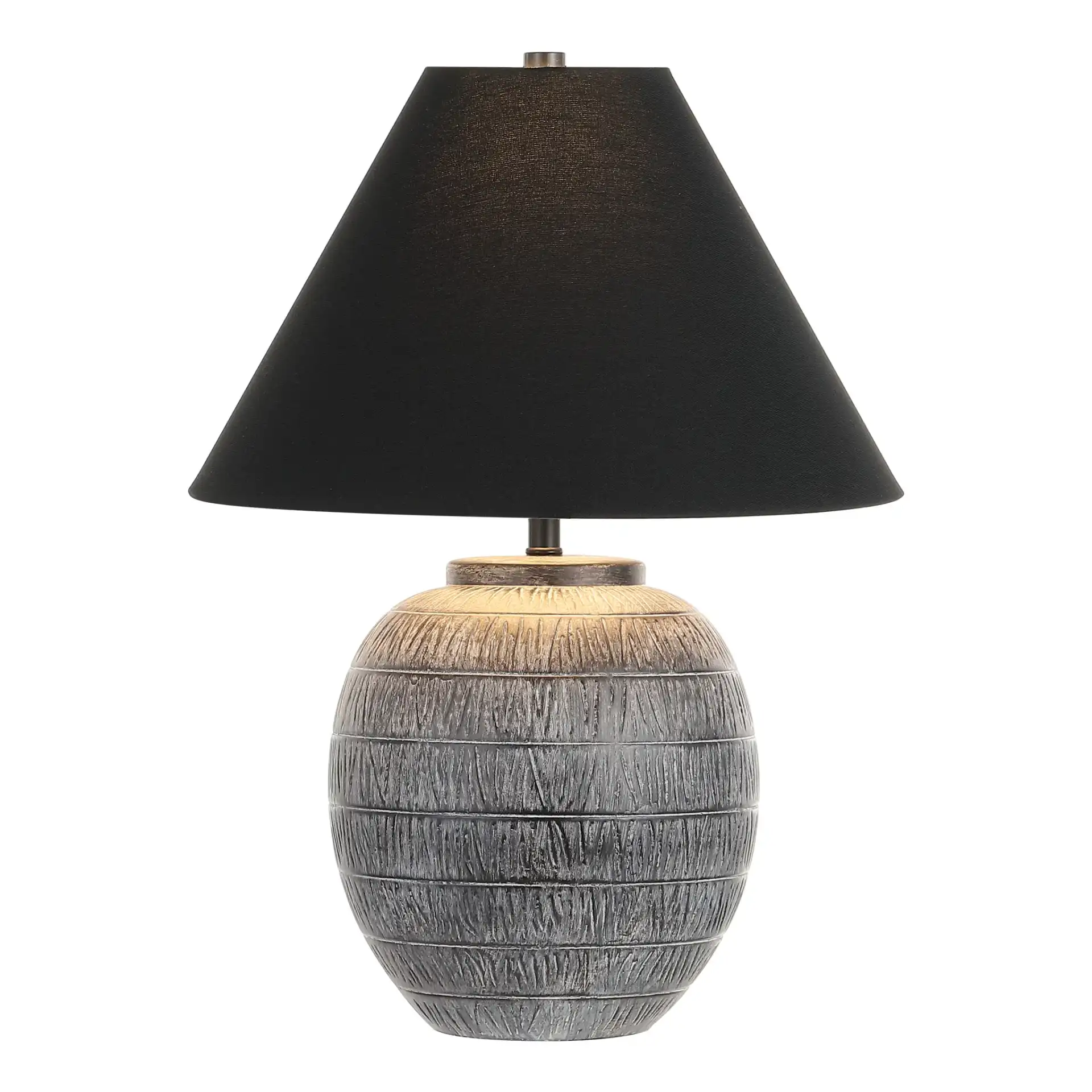 Naomi Table Lamp in Gray / Black