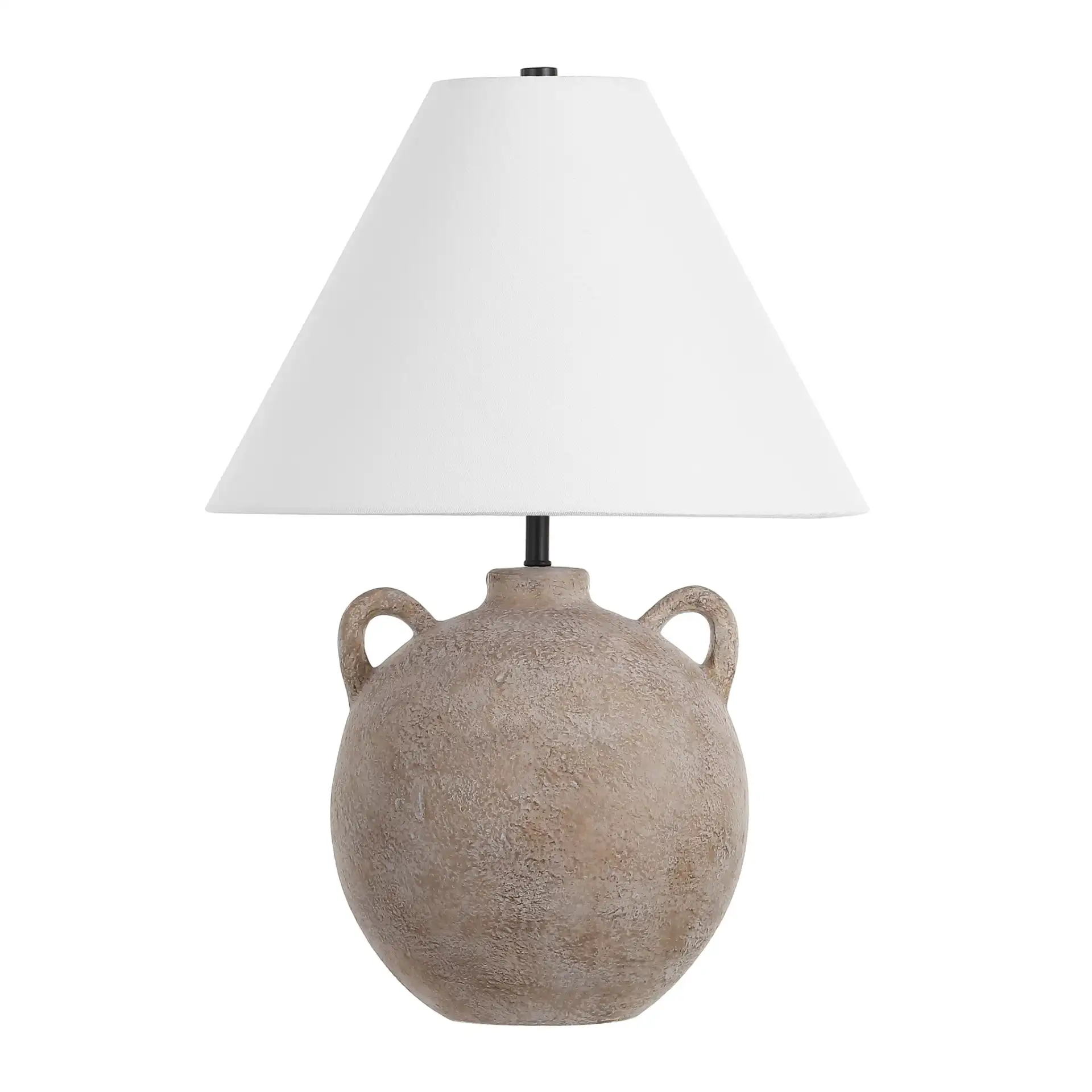 Soline Table Lamp in Antique Brown, detail view