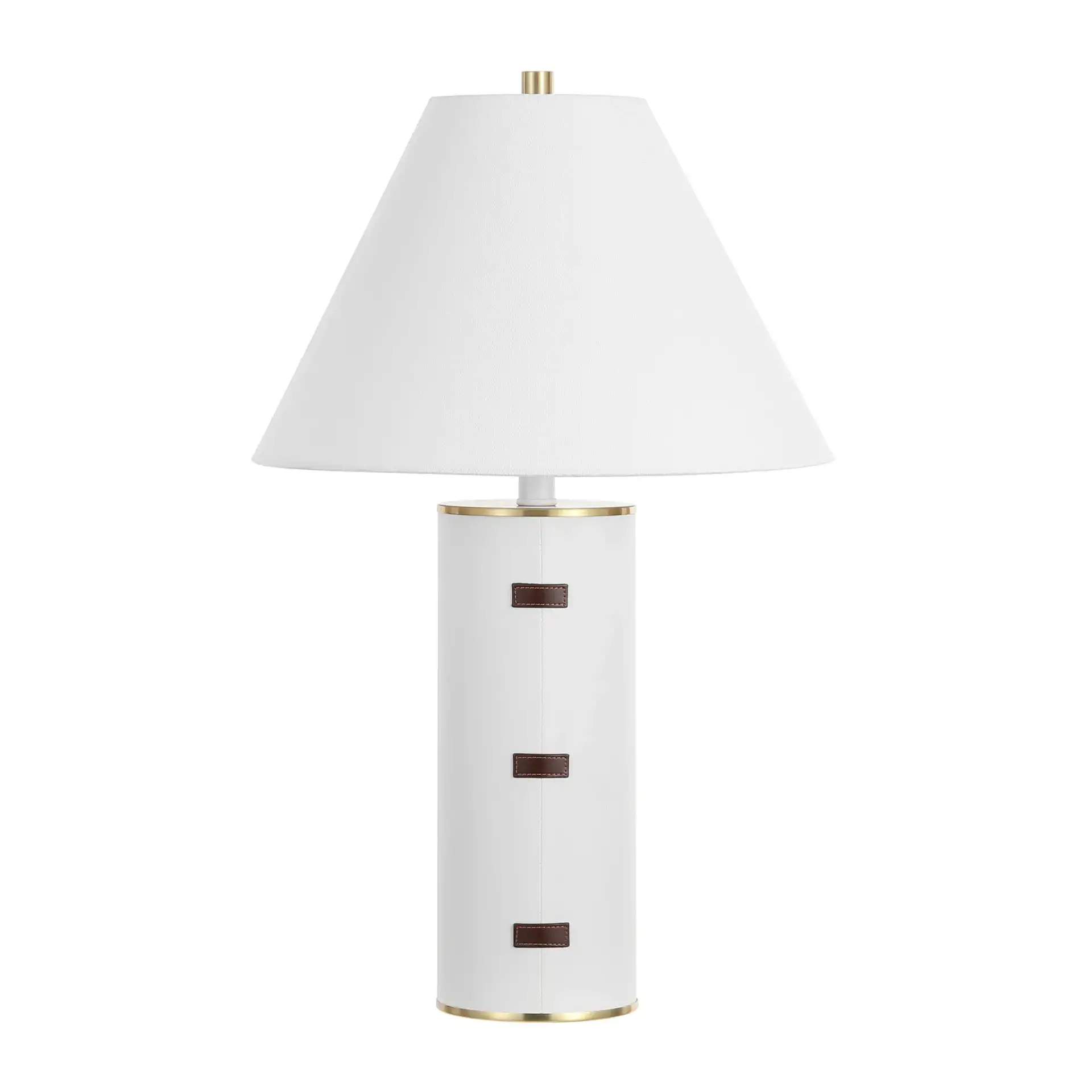 Flavie Table Lamp in White / Gold, detail view