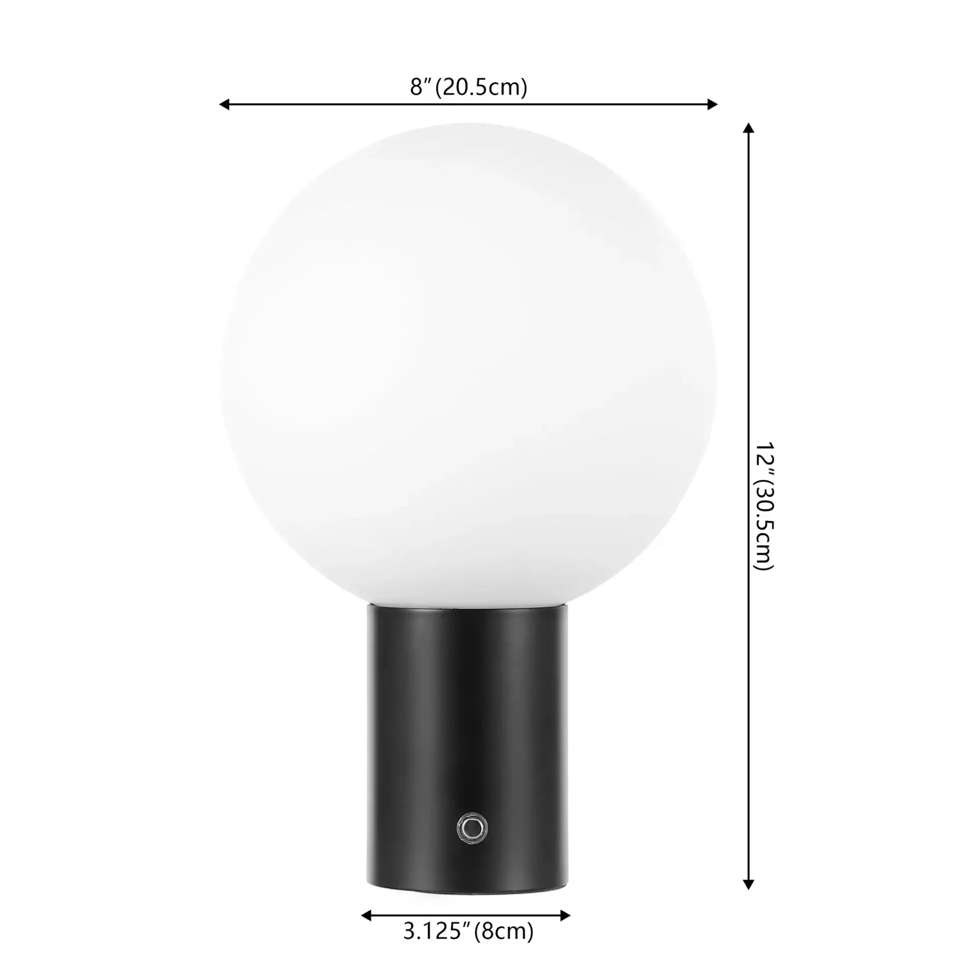 Moxy Table Lamp in Black, detail view