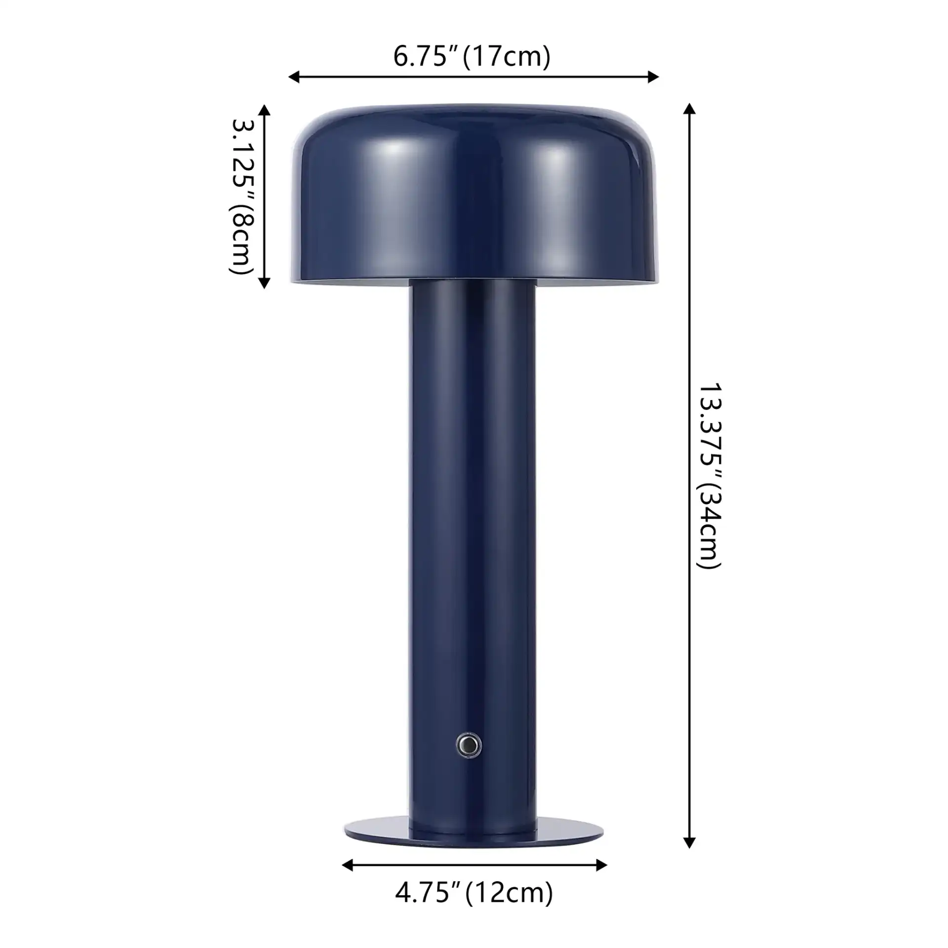 Bonny Table Lamp in Dark Blue, detail view