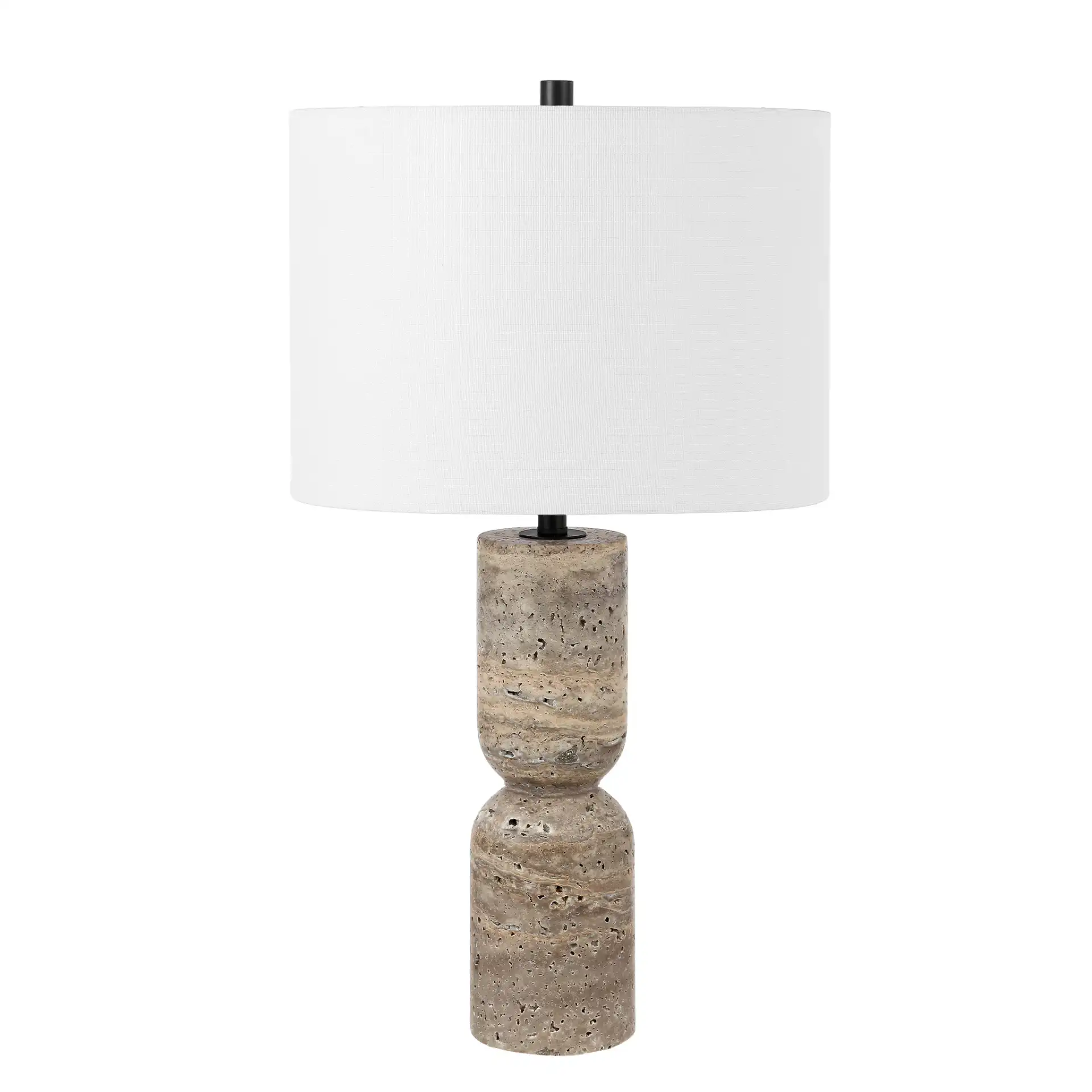Nara Table Lamp in Gray, detail view