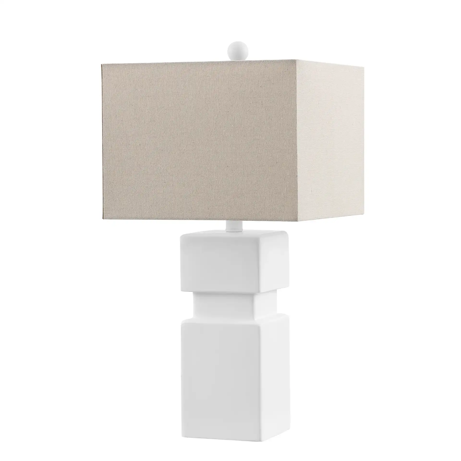 Ardra Table Lamp in White, detail view