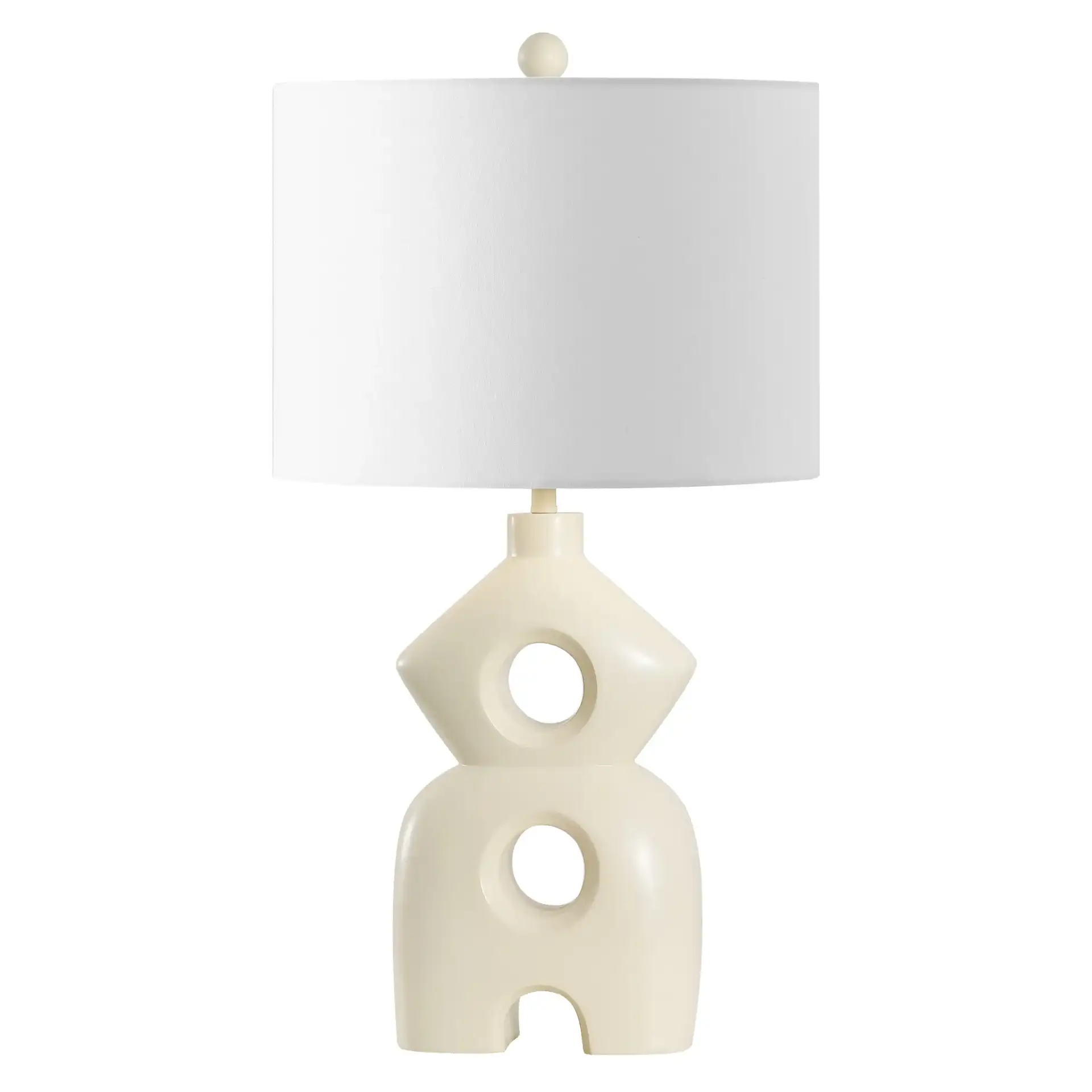 Era Table Lamp in Cream, detail view
