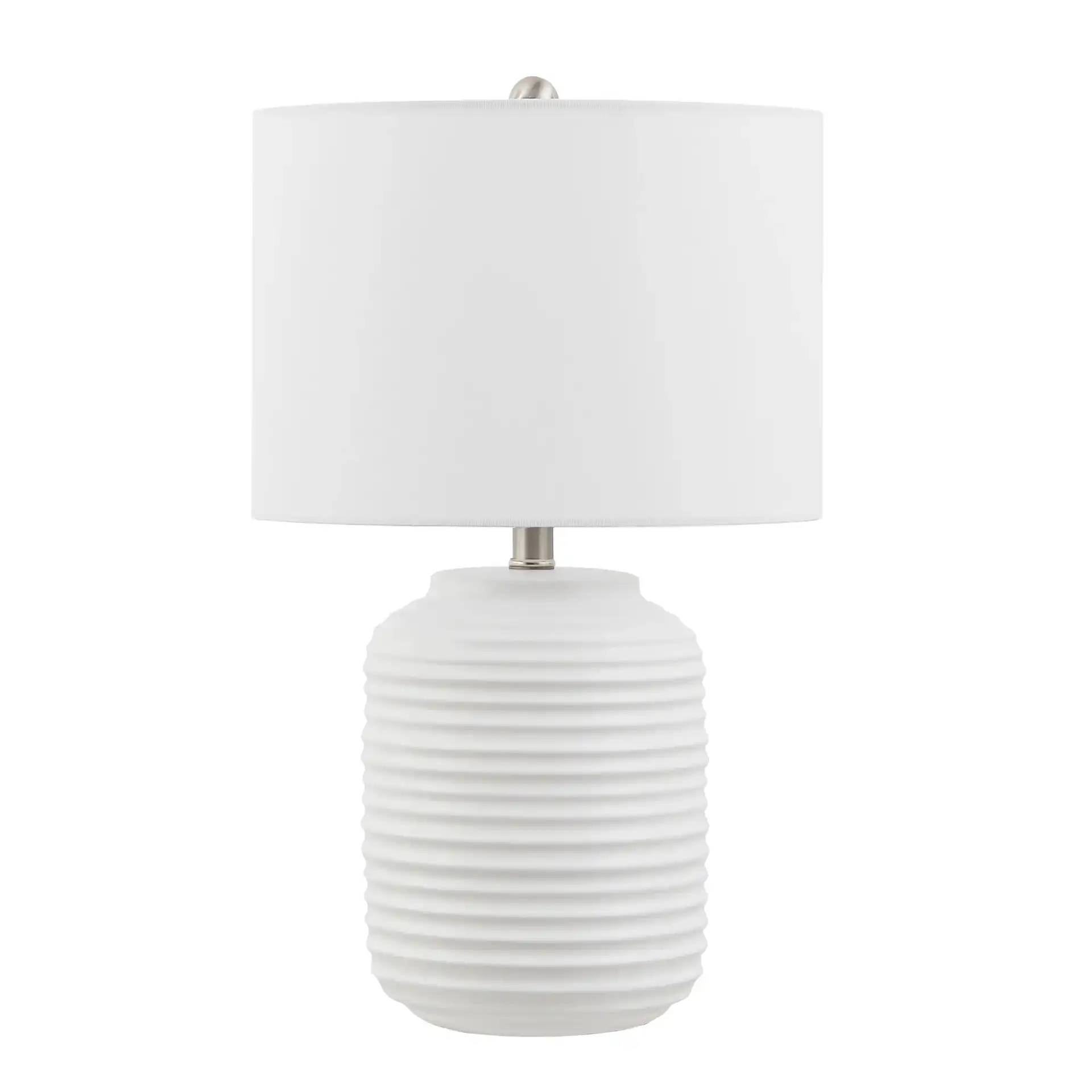 Elio Table Lamp in White, detail view