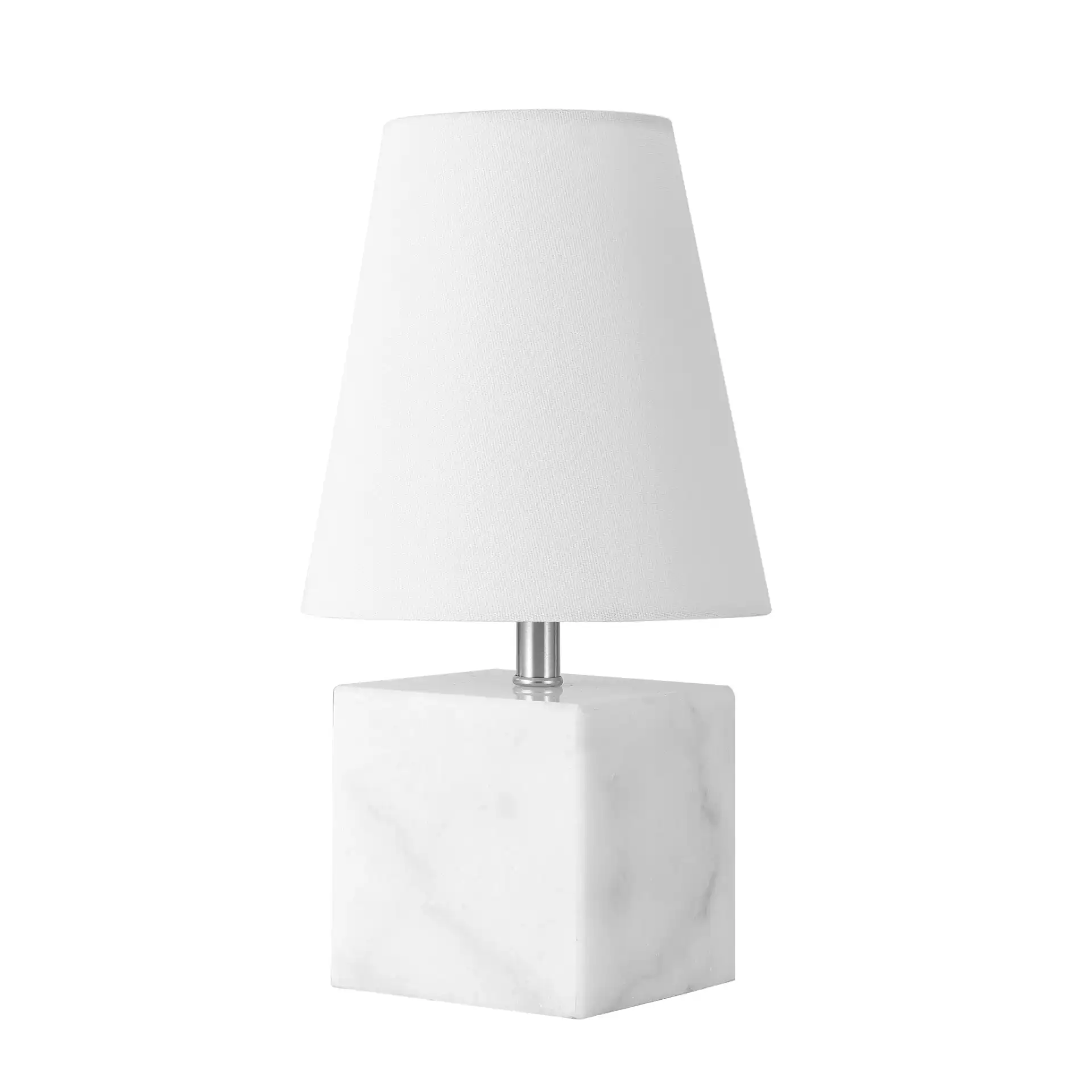 Lou Table Lamp in White / Nickel, detail view