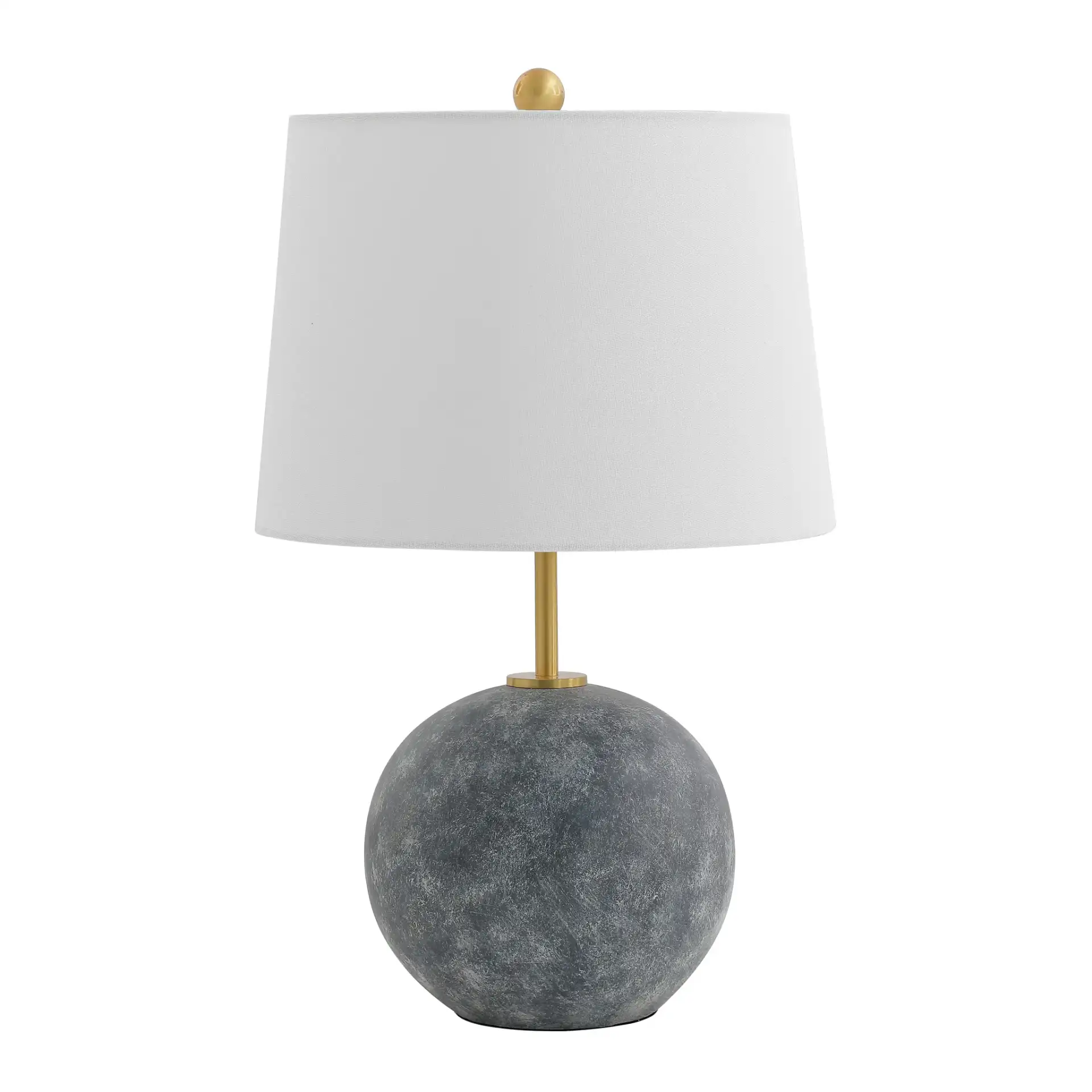 Cla Table Lamp in Gray Washed / Brass, detail view