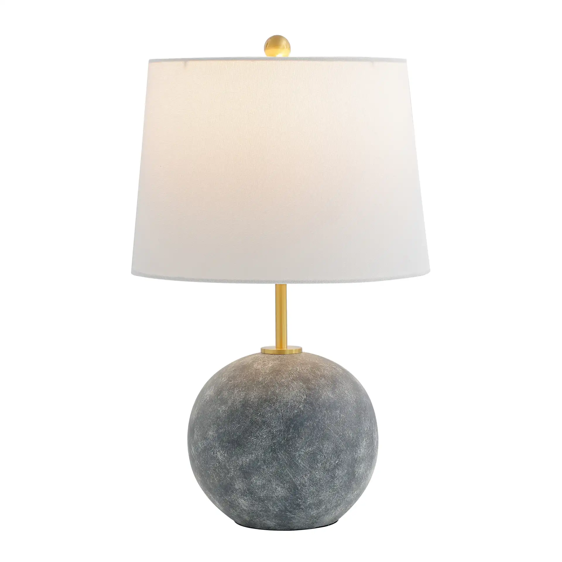 Cla Table Lamp in Gray Washed / Brass