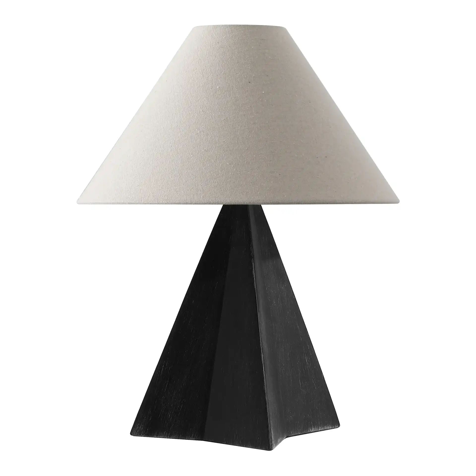 Renzo Table Lamp in Antique Black, detail view