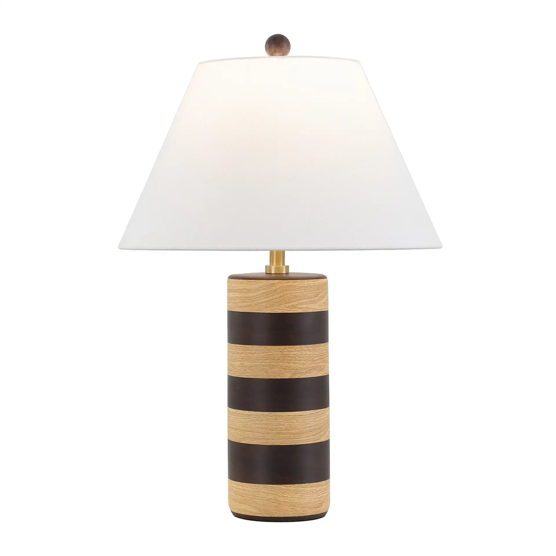 Shea Table Lamp in Light Brown / Dark Brown