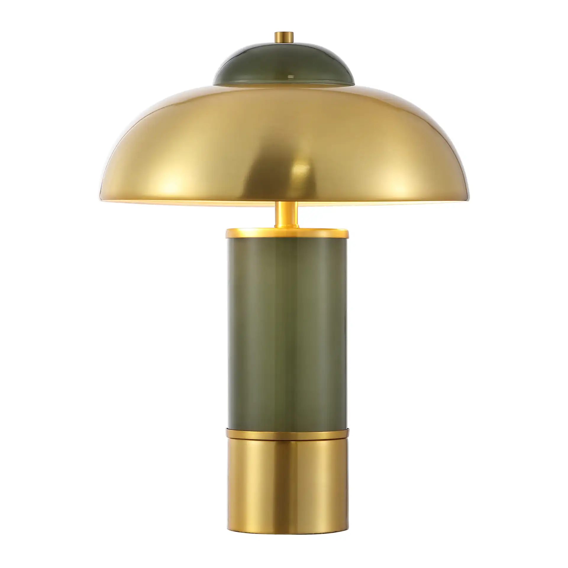 Drea Table Lamp in Green / Brass