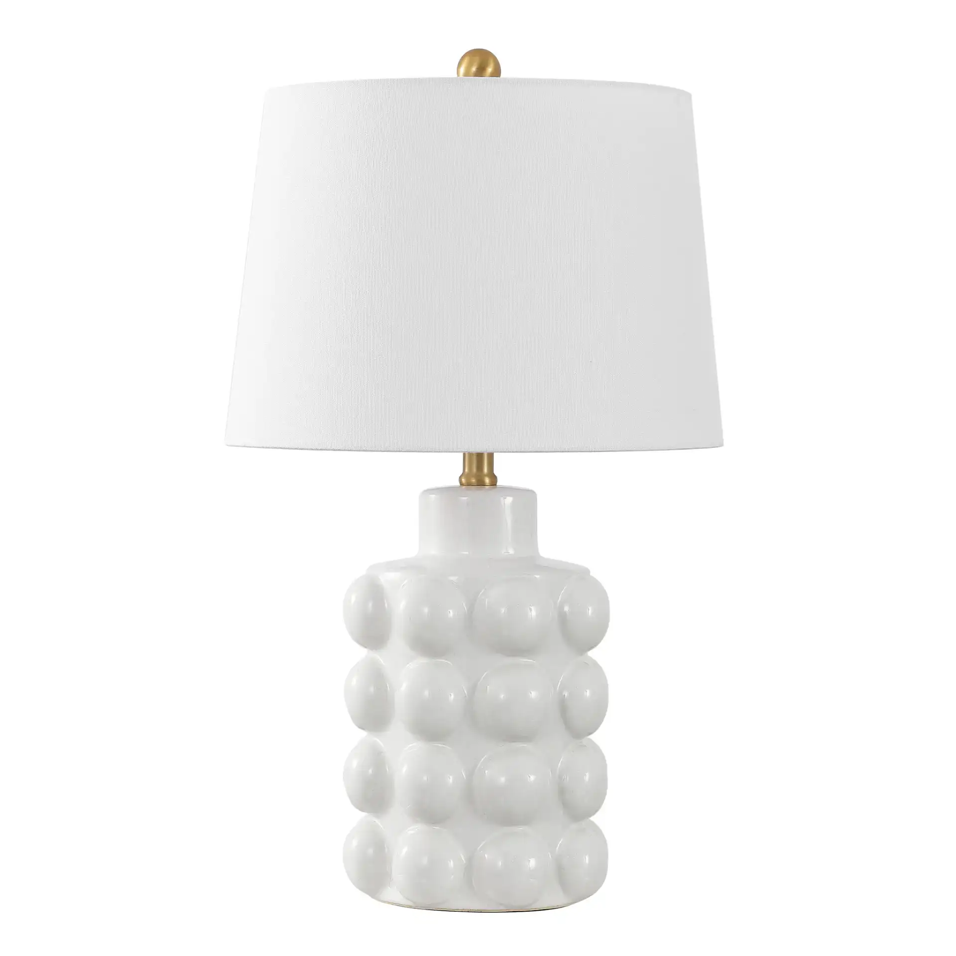 Konny Table Lamp in Antique White, detail view