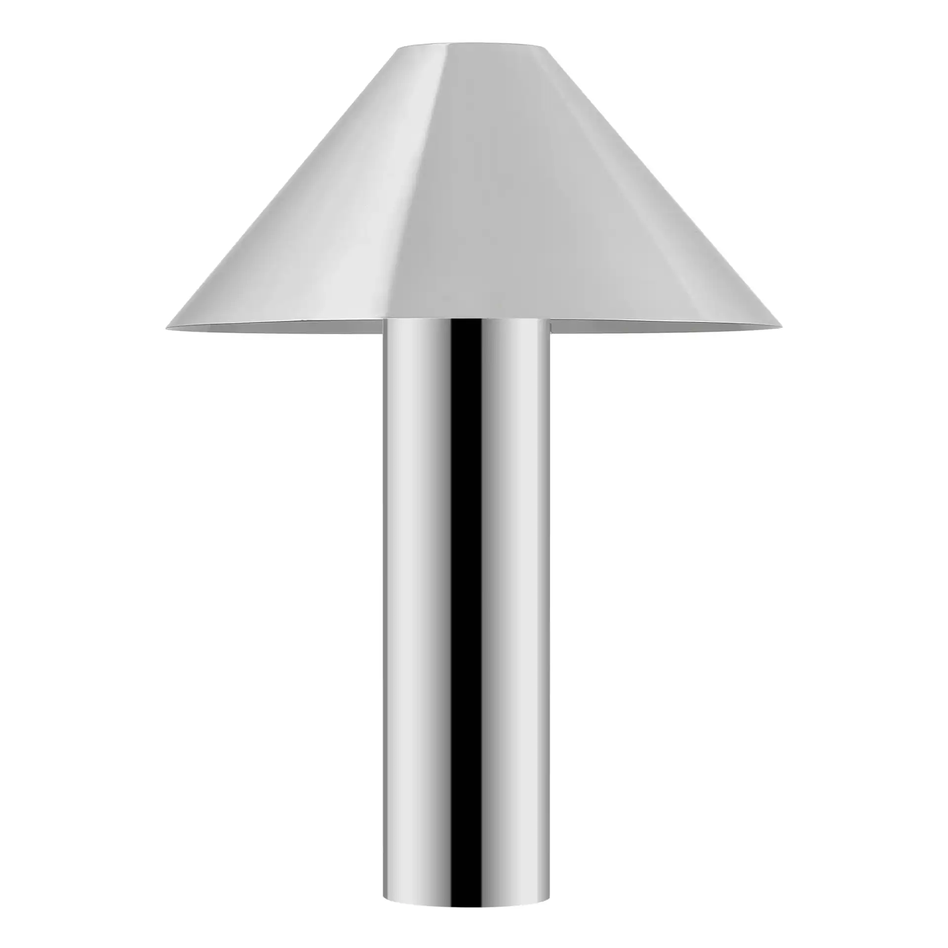Pia Table Lamp in Chrome, detail view