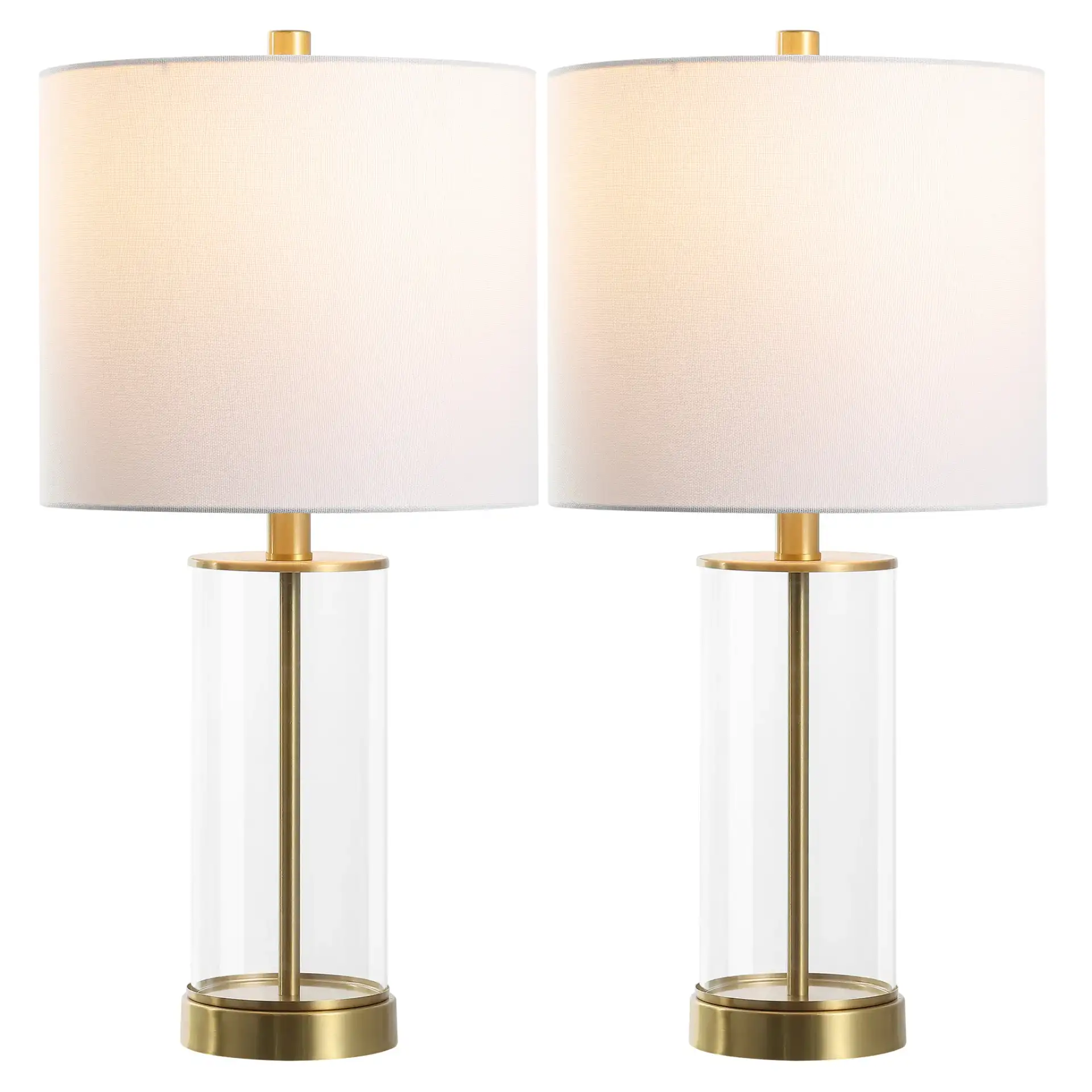 Anders Table Lamp (Set Of 2) in Clear / Brass
