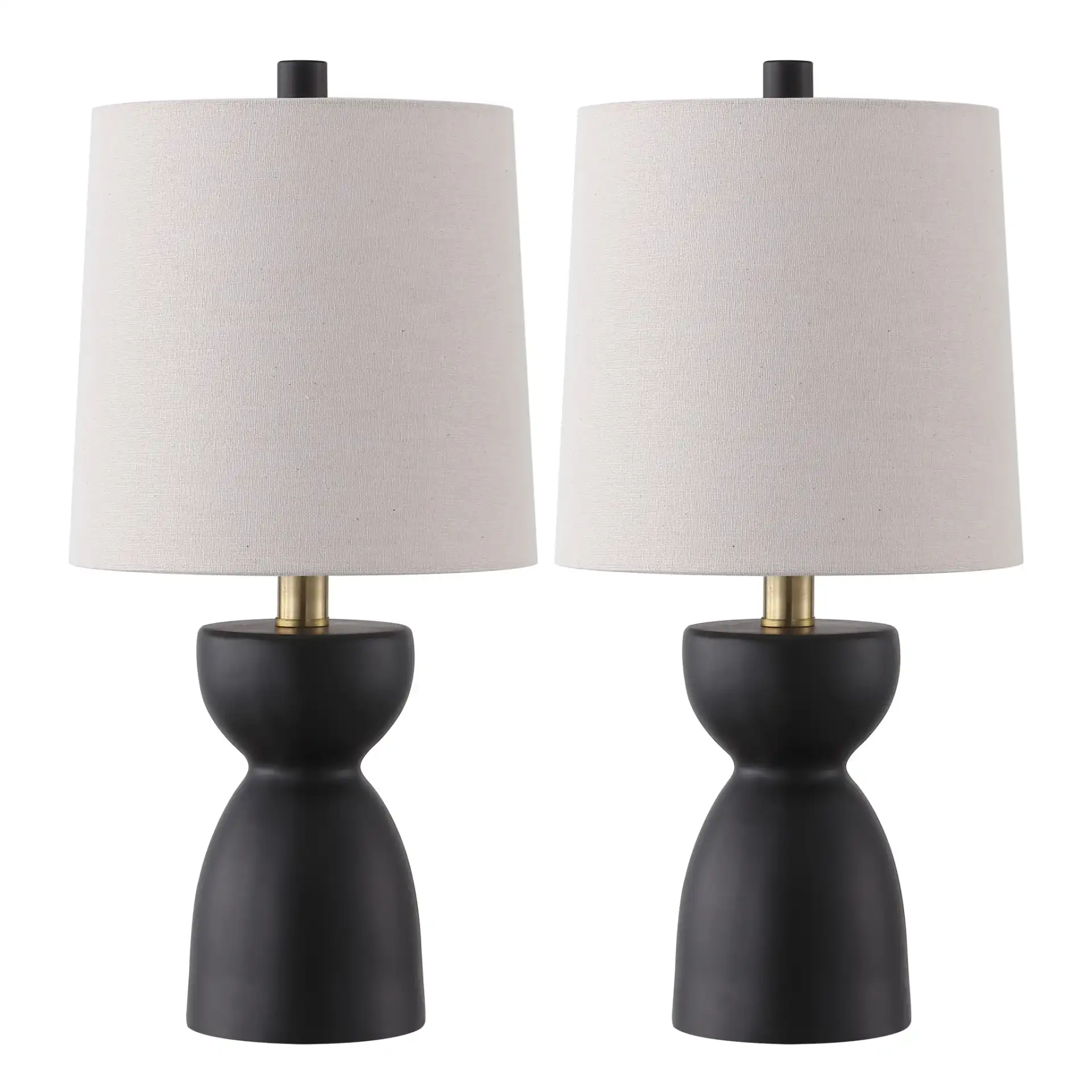 Dunia Table Lamp (Set Of 2) in Chocolate Brown, detail view