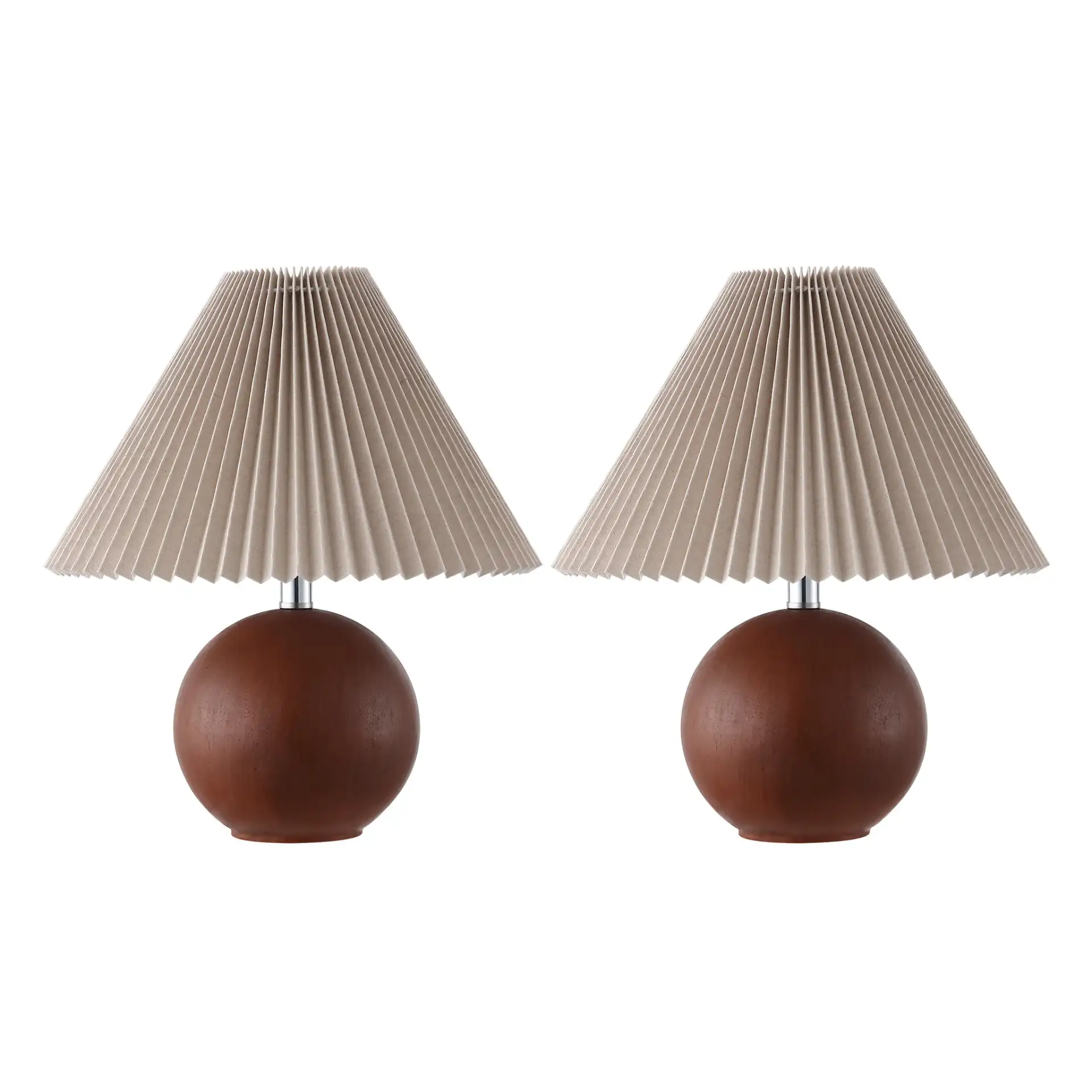 Rory Table Lamp (Set Of 2) in Dark Walnut, detail view