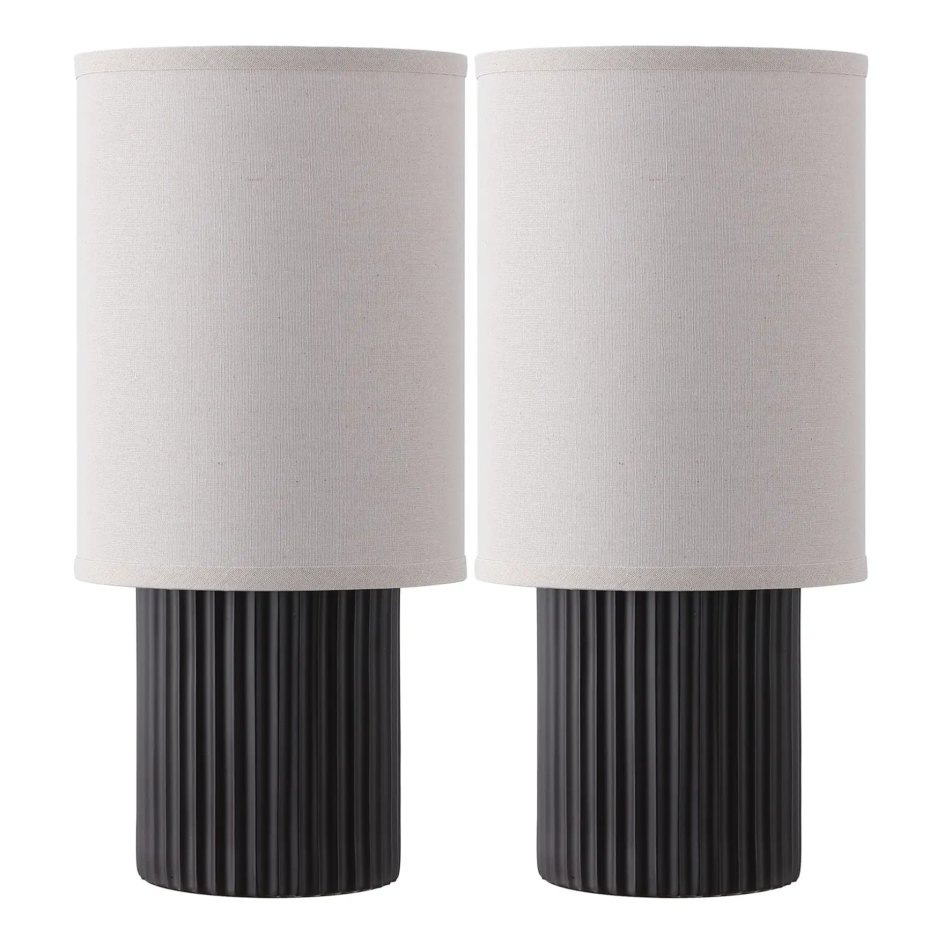 Aster Table Lamp (Set Of 2) in Dark Brown, detail view
