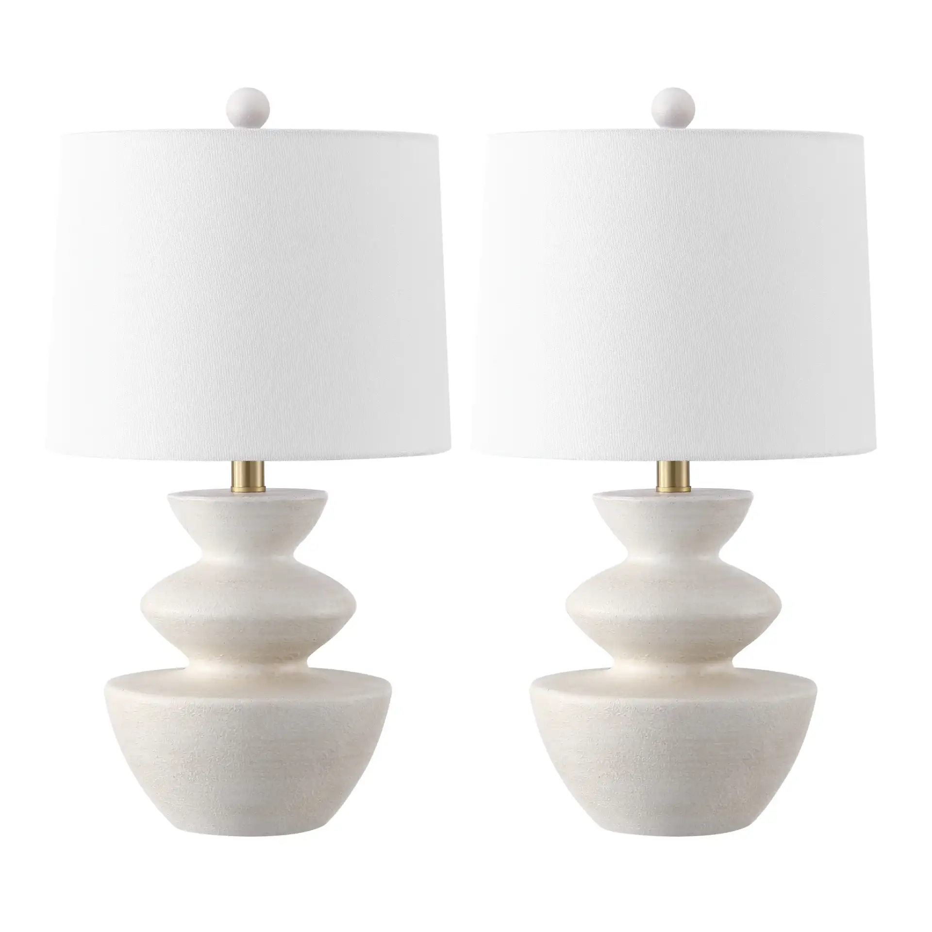 Jorden Table Lamp (Set Of 2) in White, detail view