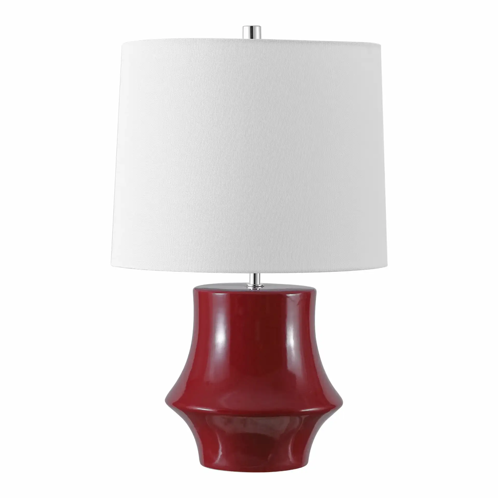 Ryder Table Lamp in Cranberry, detail view