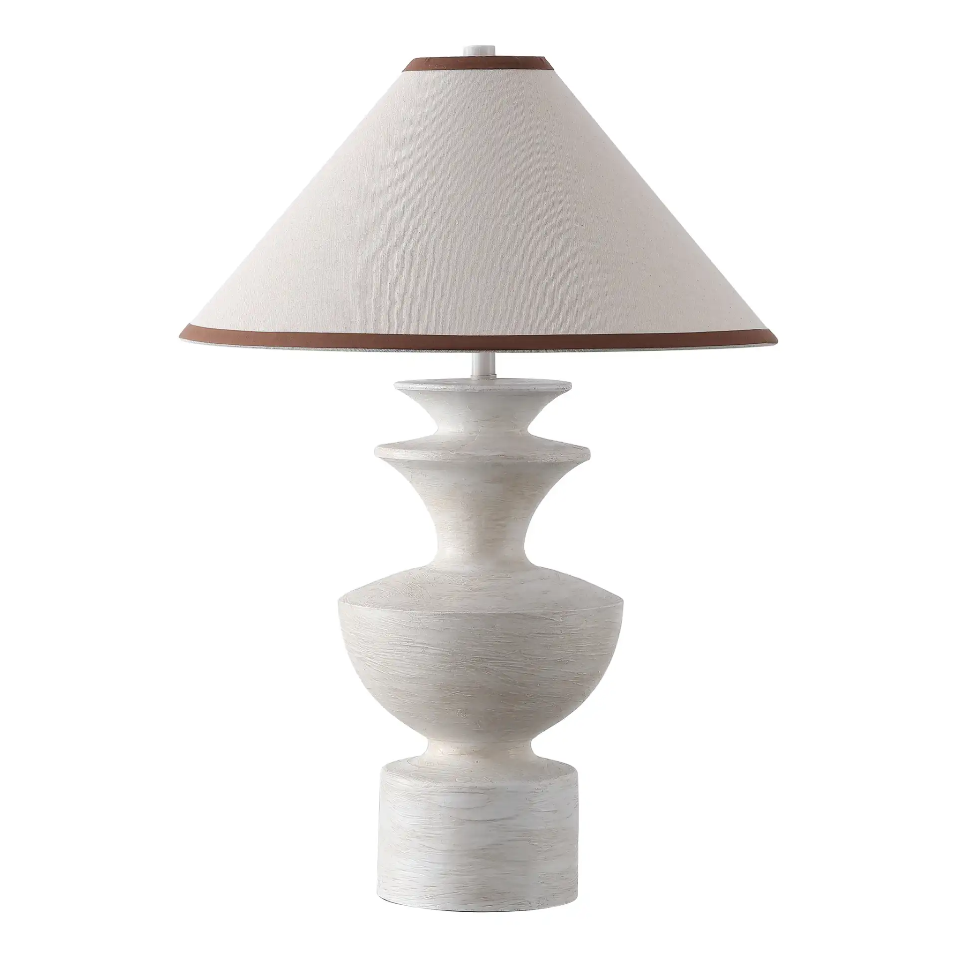 Esme Table Lamp in Antique White, detail view