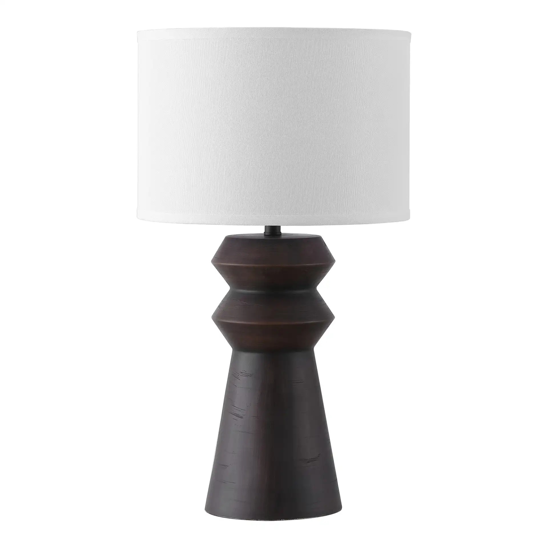 Monika Table Lamp in Antique Black, detail view