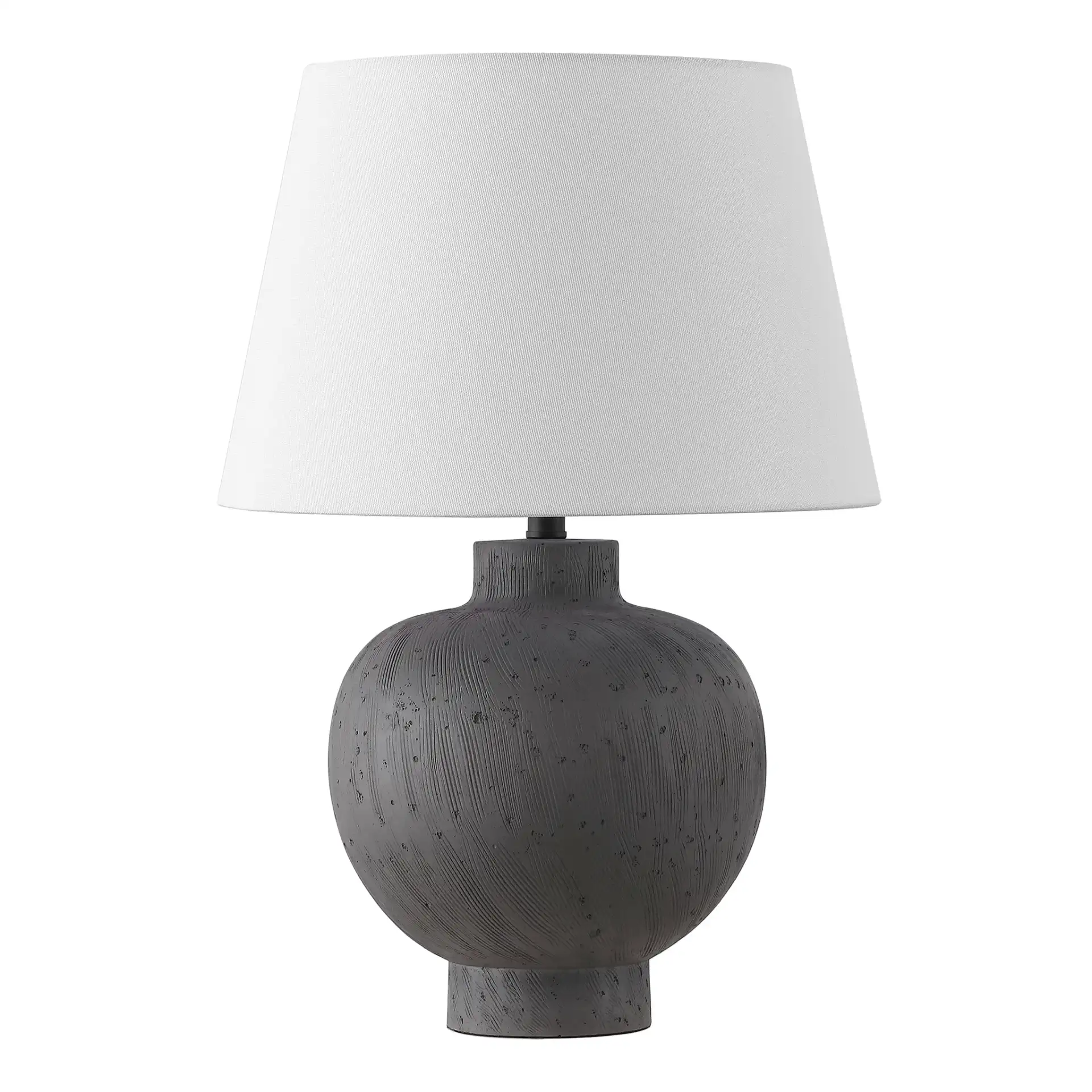 Benita Table Lamp in Gray, detail view