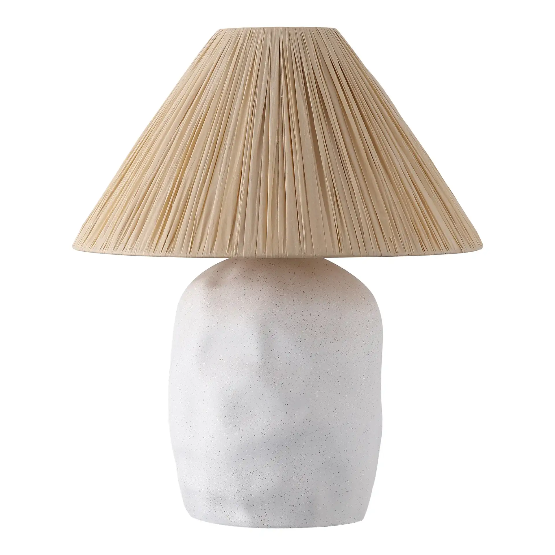 Leola Table Lamp in Cream / Natural, detail view