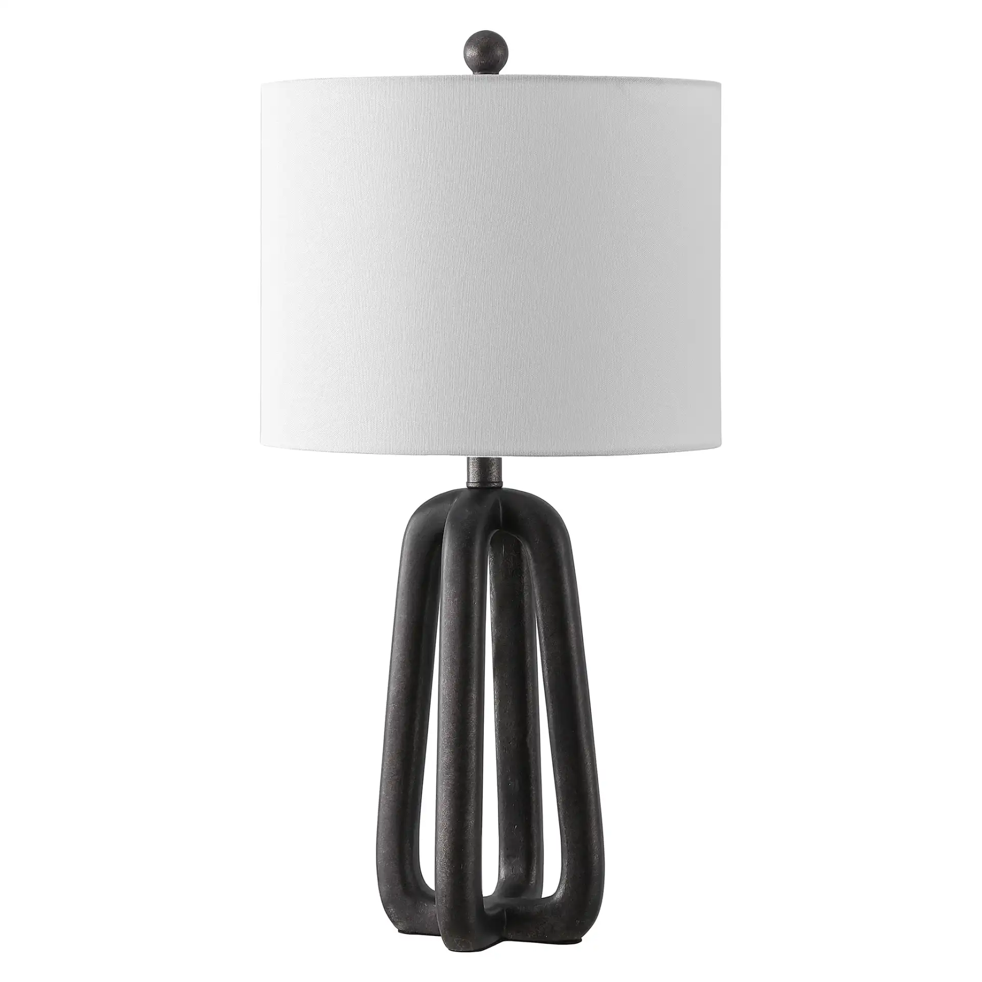 Anine Table Lamp in Black, detail view