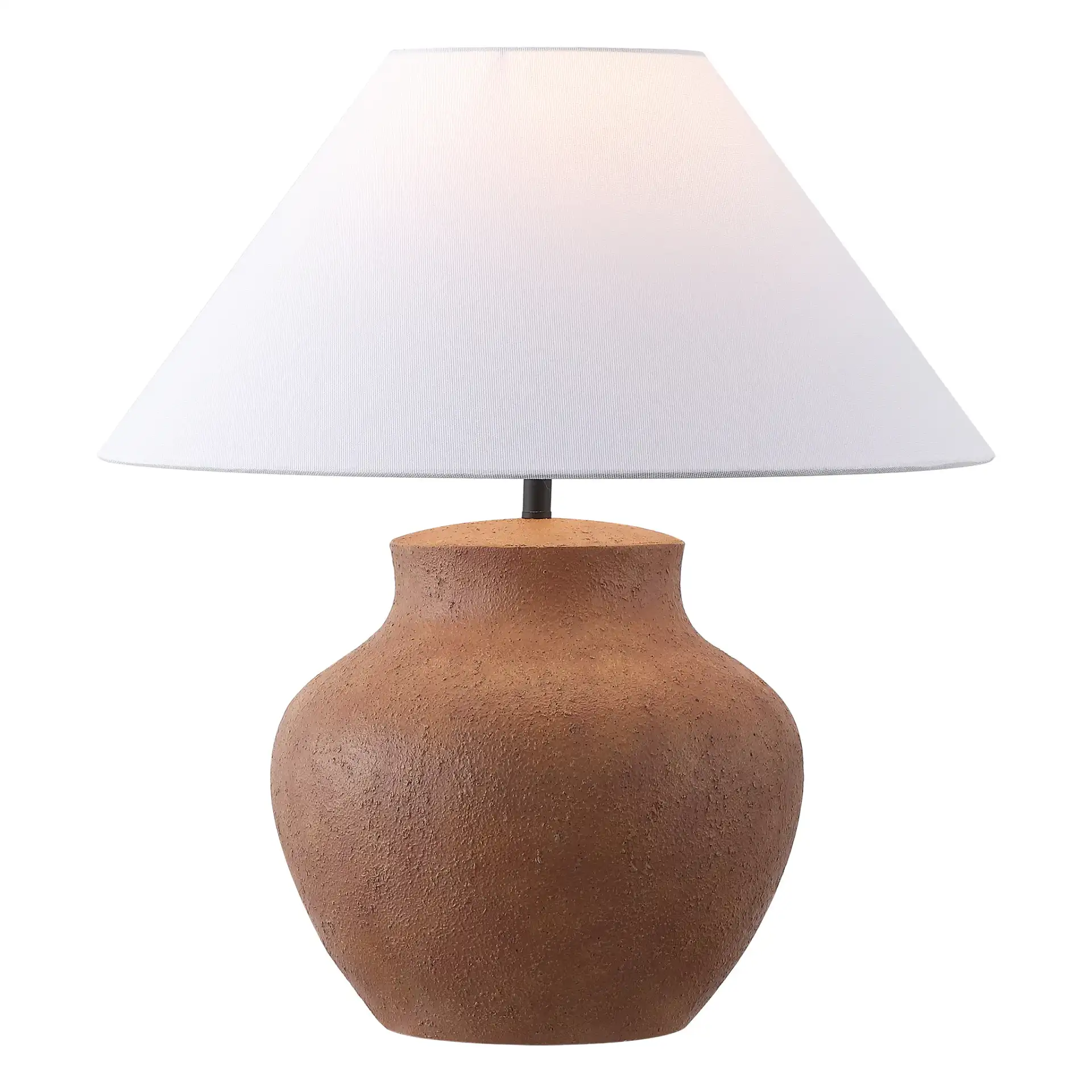 Clay Table Lamp in Brown