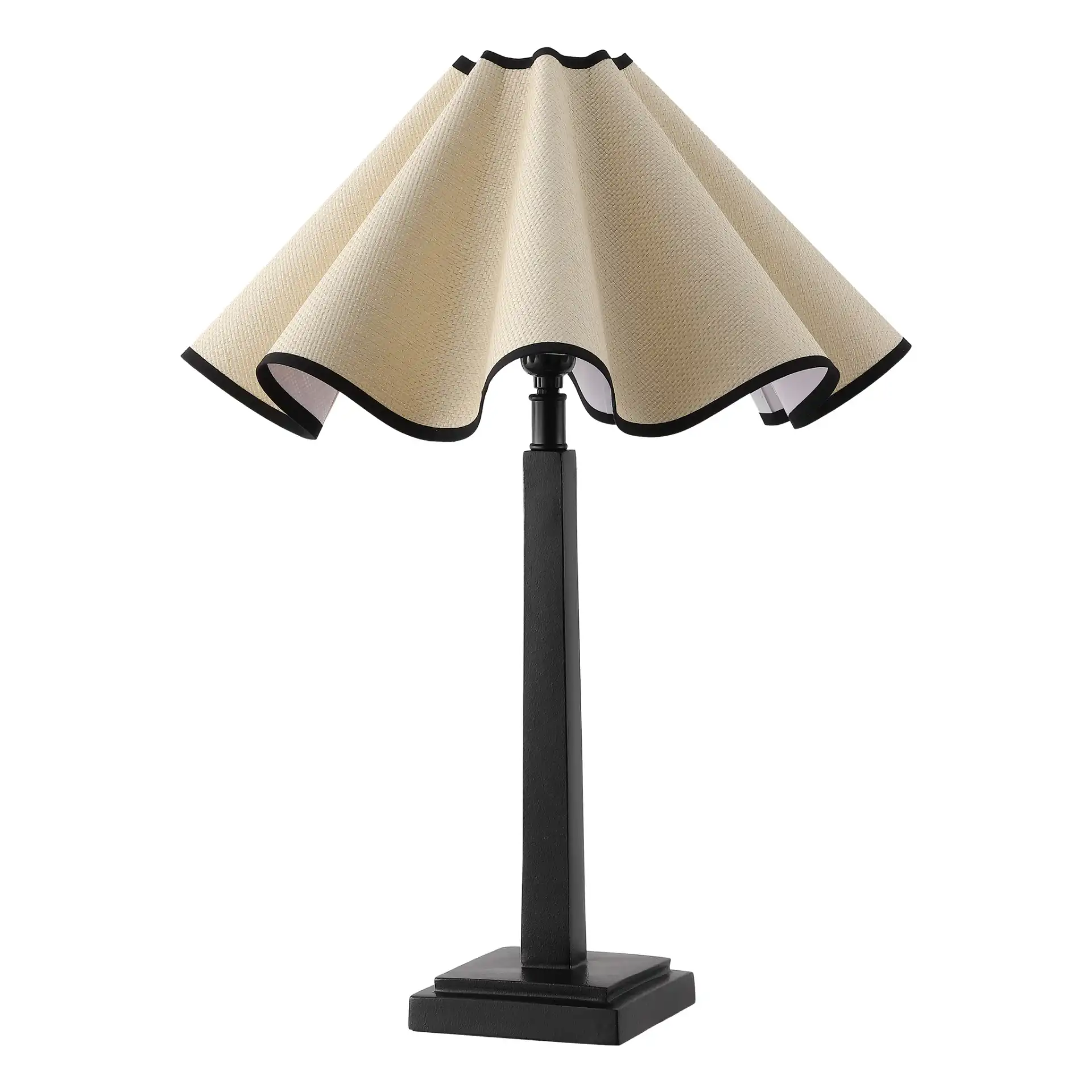 Monika Table Lamp in Black / Natural, detail view