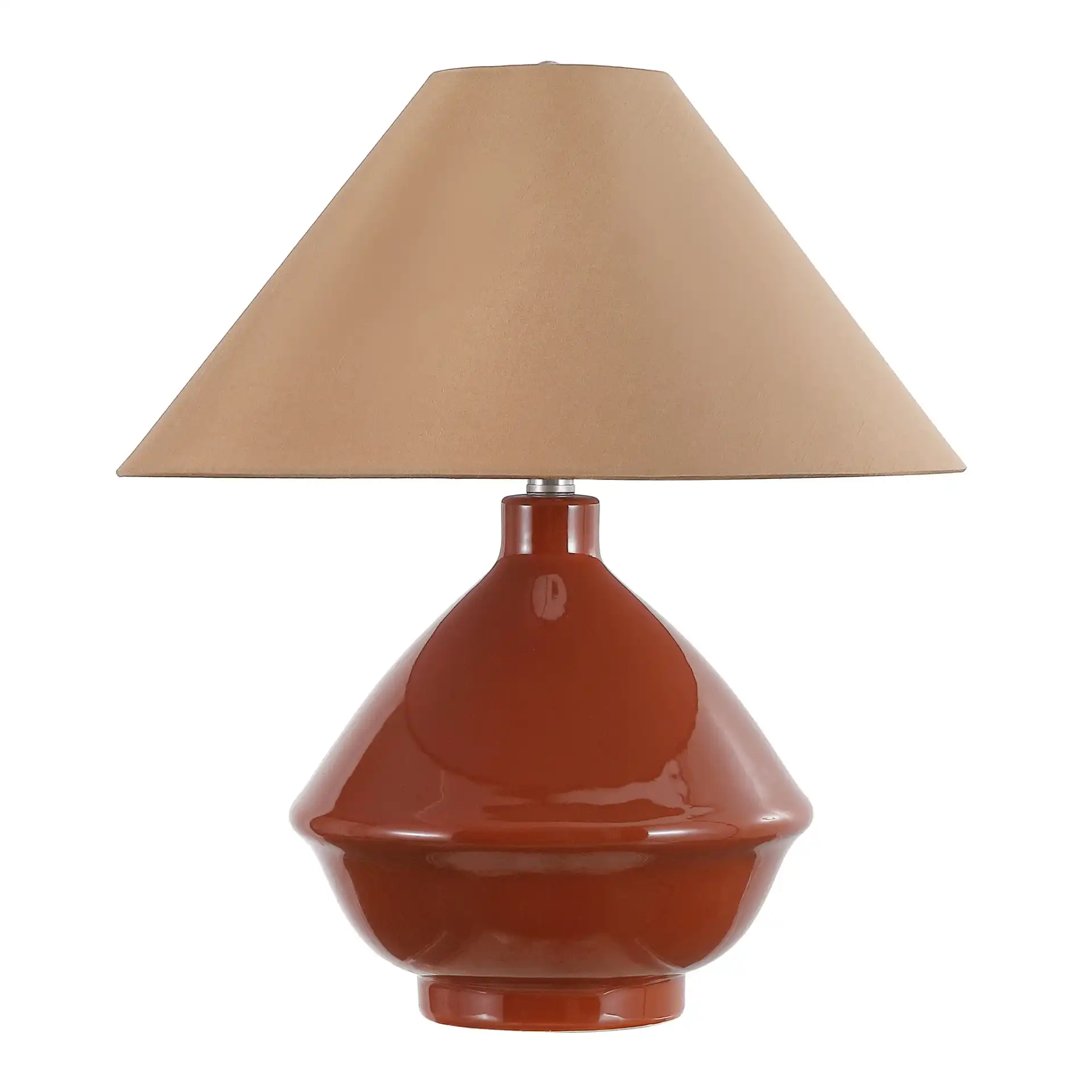 Maisie Table Lamp in Brown, detail view
