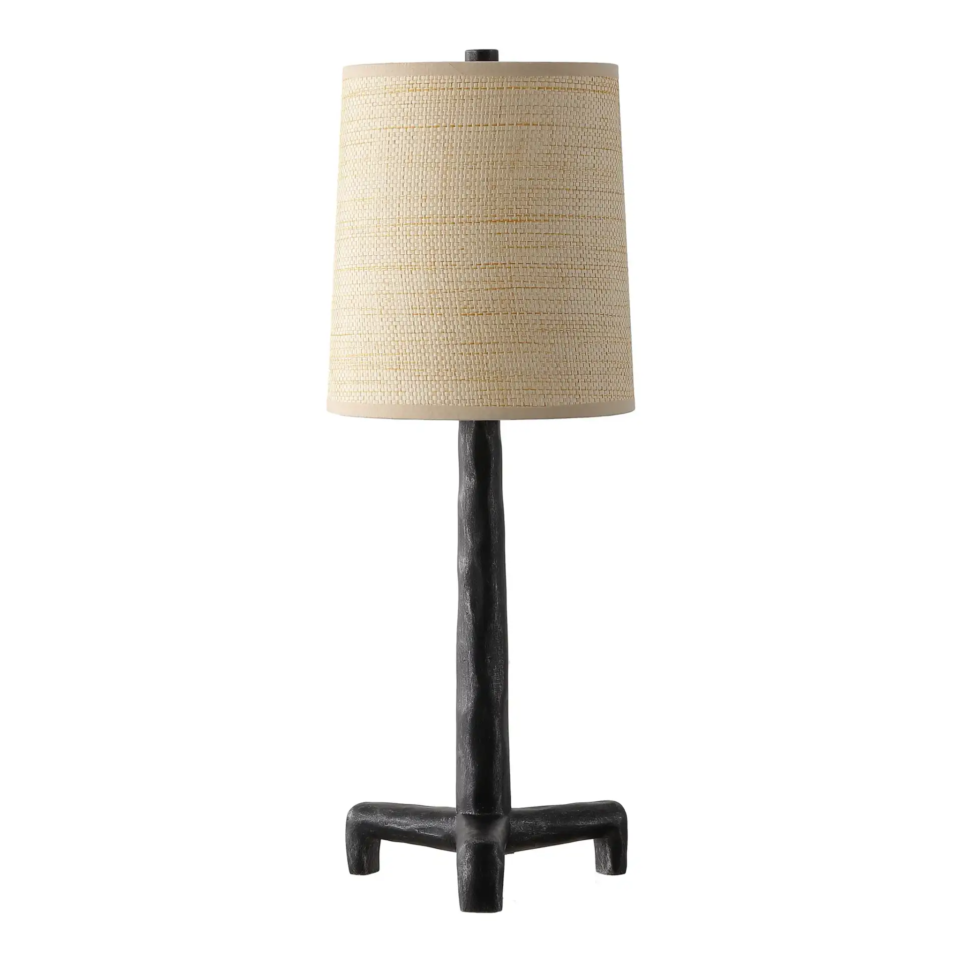 Soline Table Lamp in Black / Natural, detail view