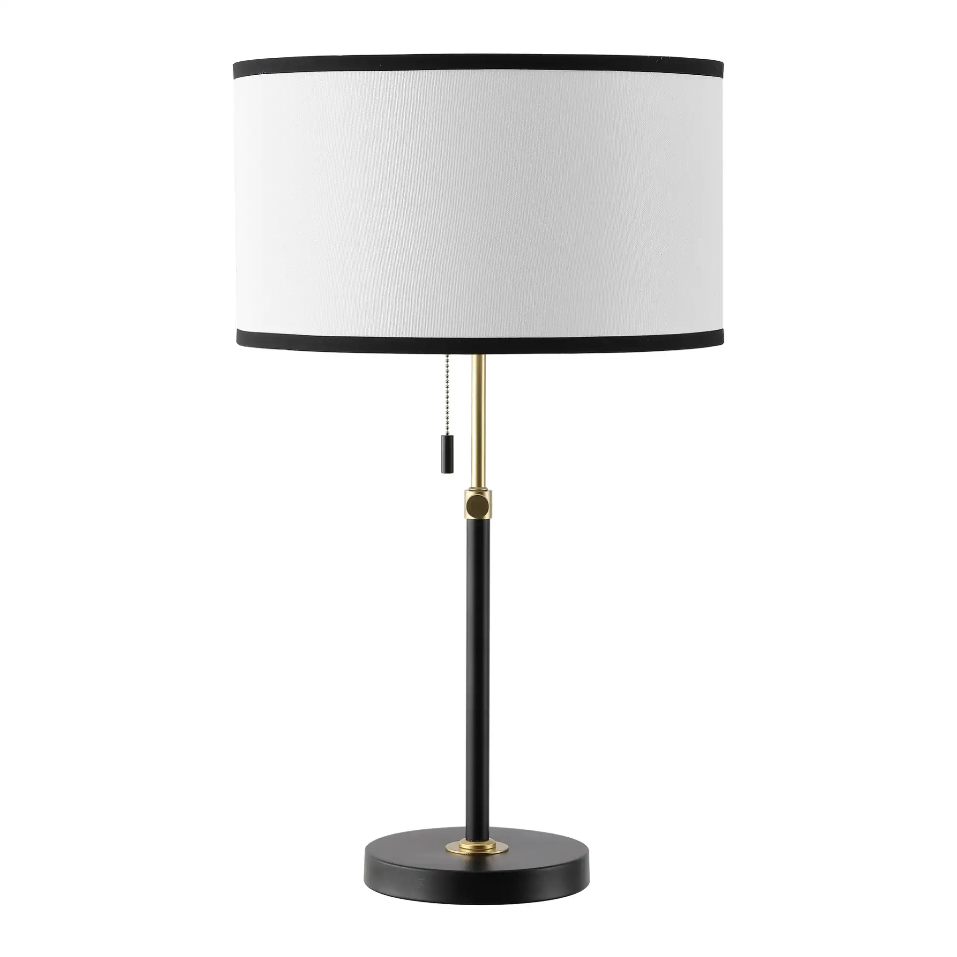 Tegan Table Lamp in Black / Brass, detail view