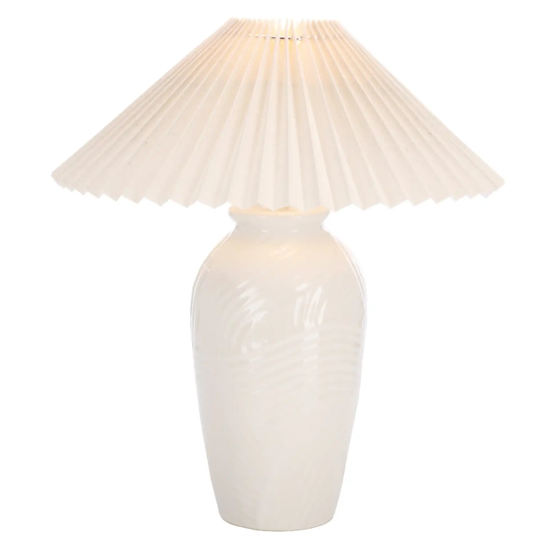 Amelia Table Lamp in White