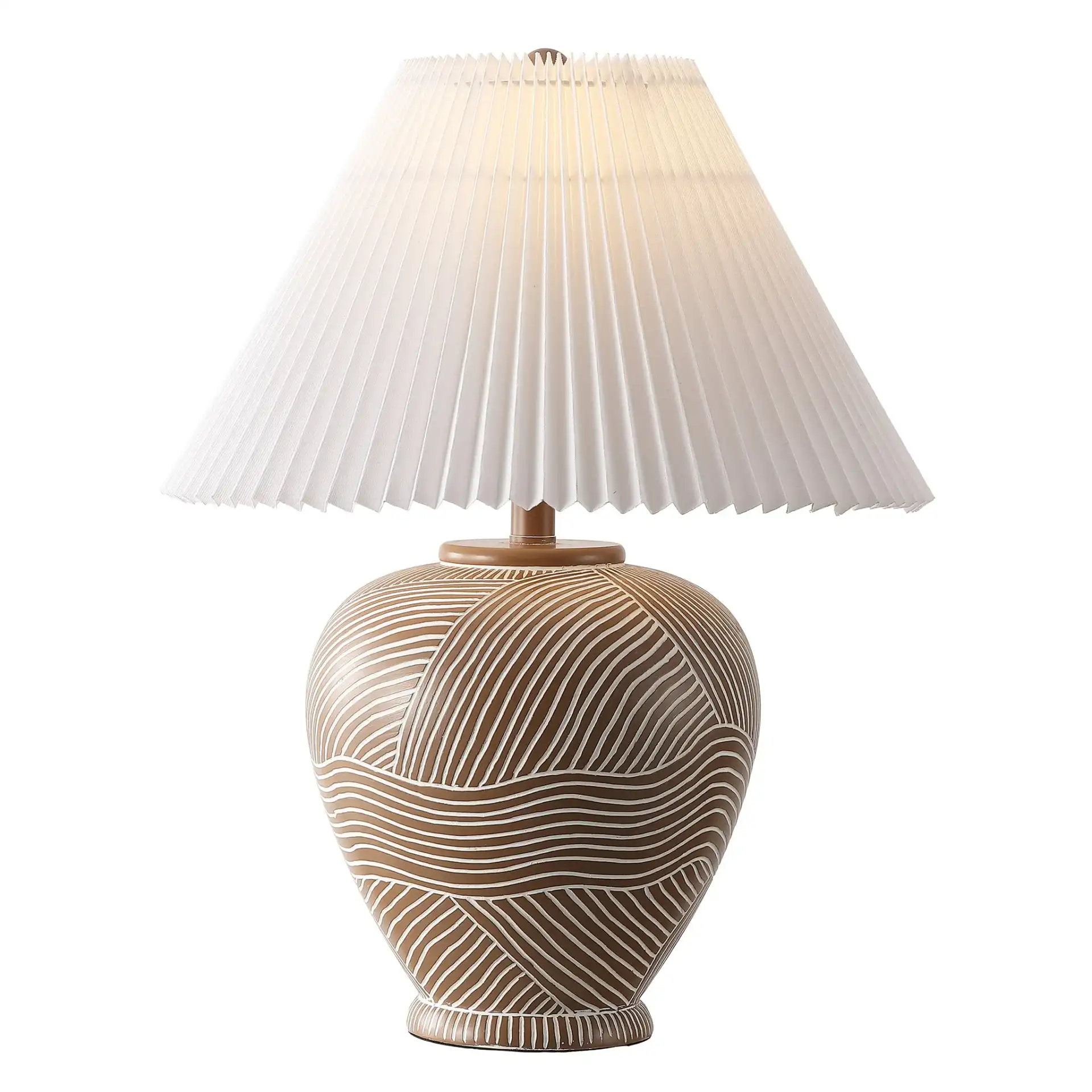 Claude Table Lamp in Brown