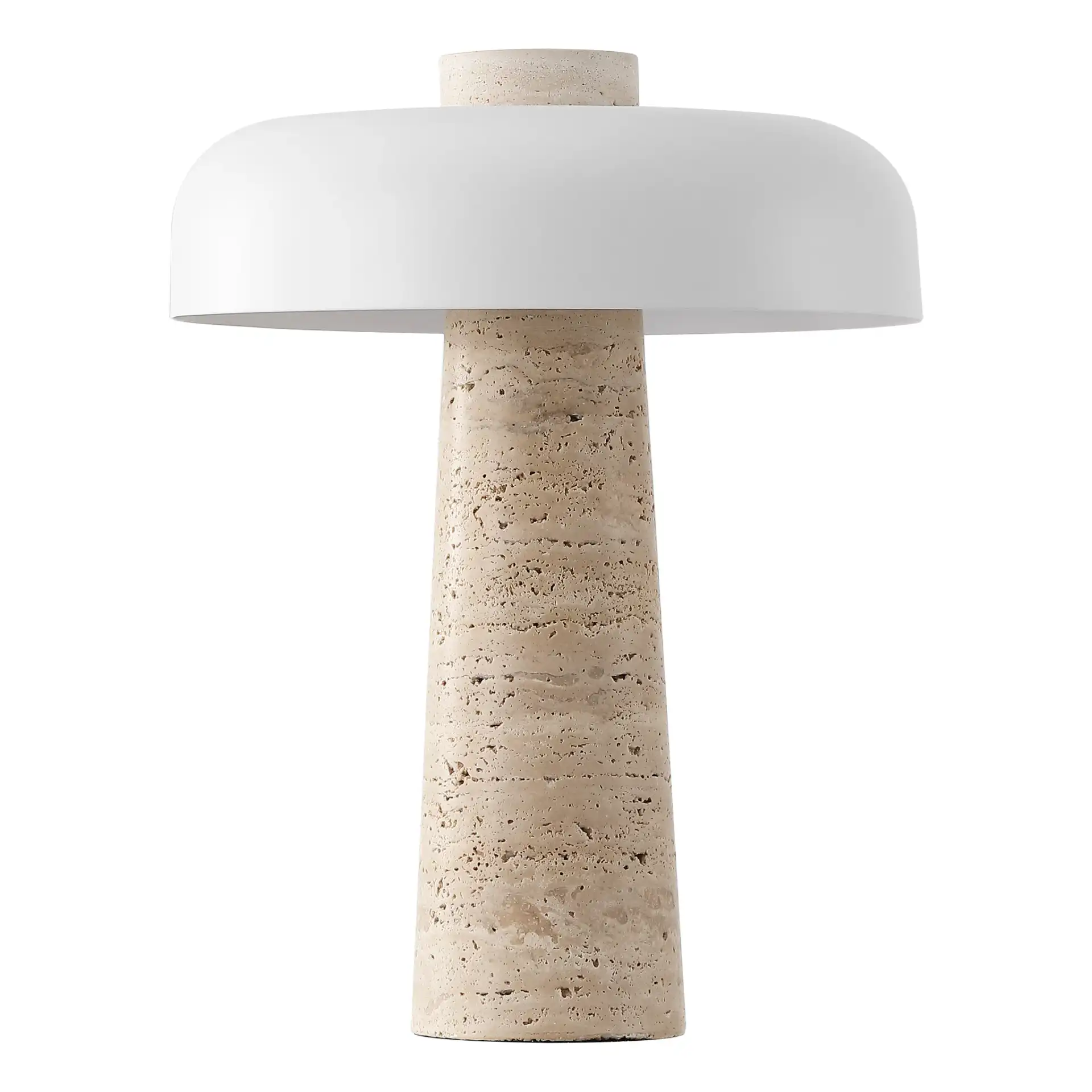 Lela Table Lamp in Natural / Off-White, detail view