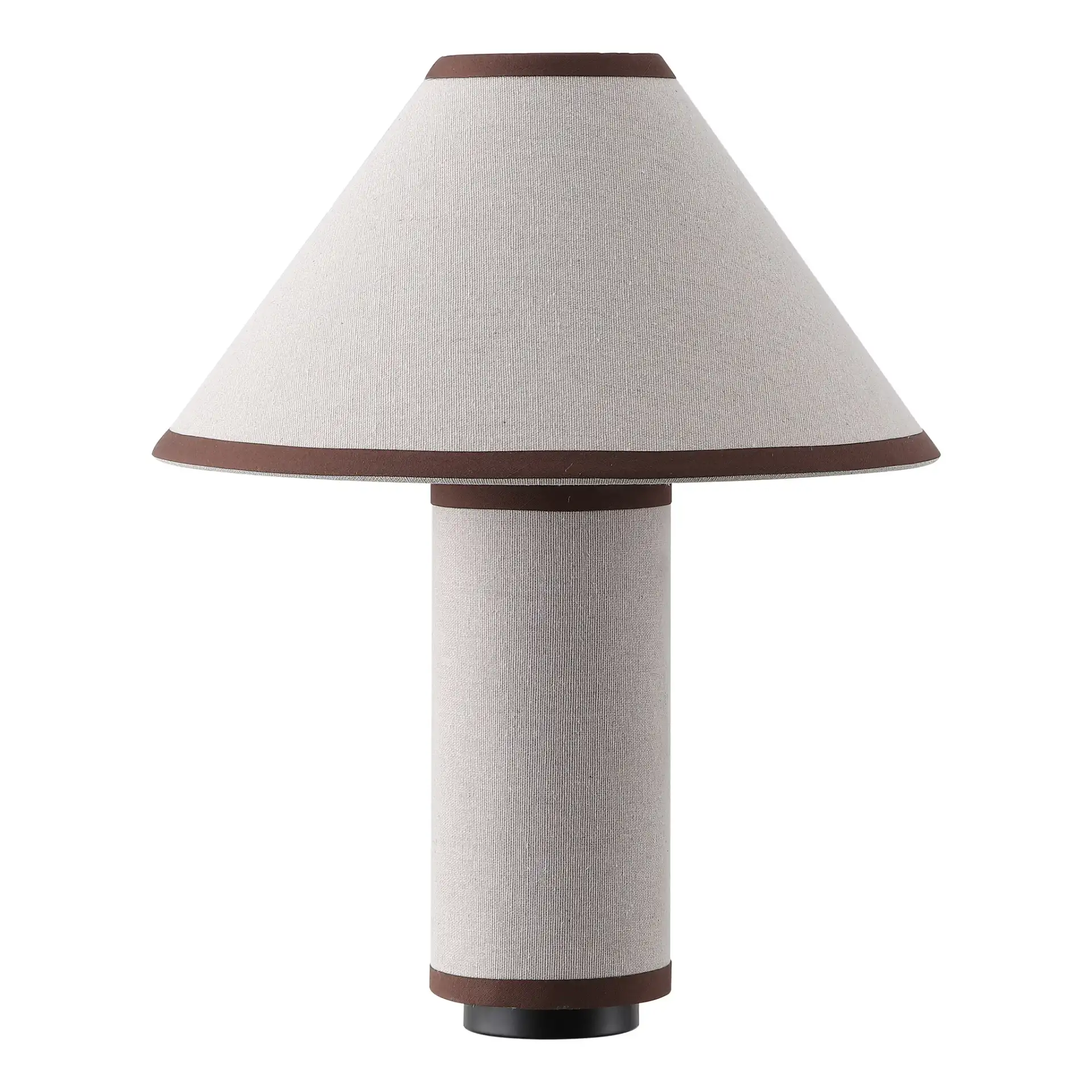 Demie Table Lamp in Oatmeal / Brown, detail view