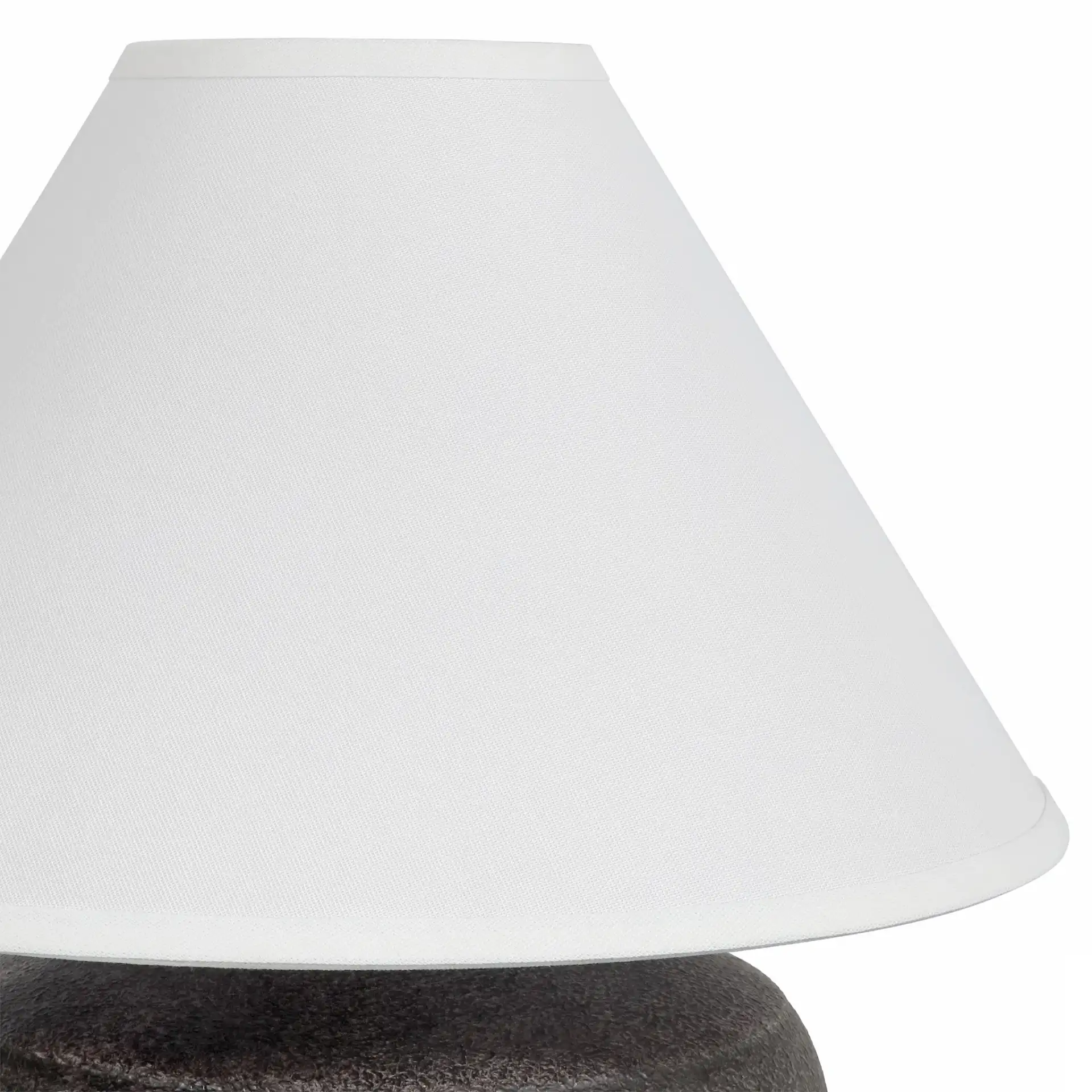 Sadiya Concrete Table Lamp in Black / White in a styled room