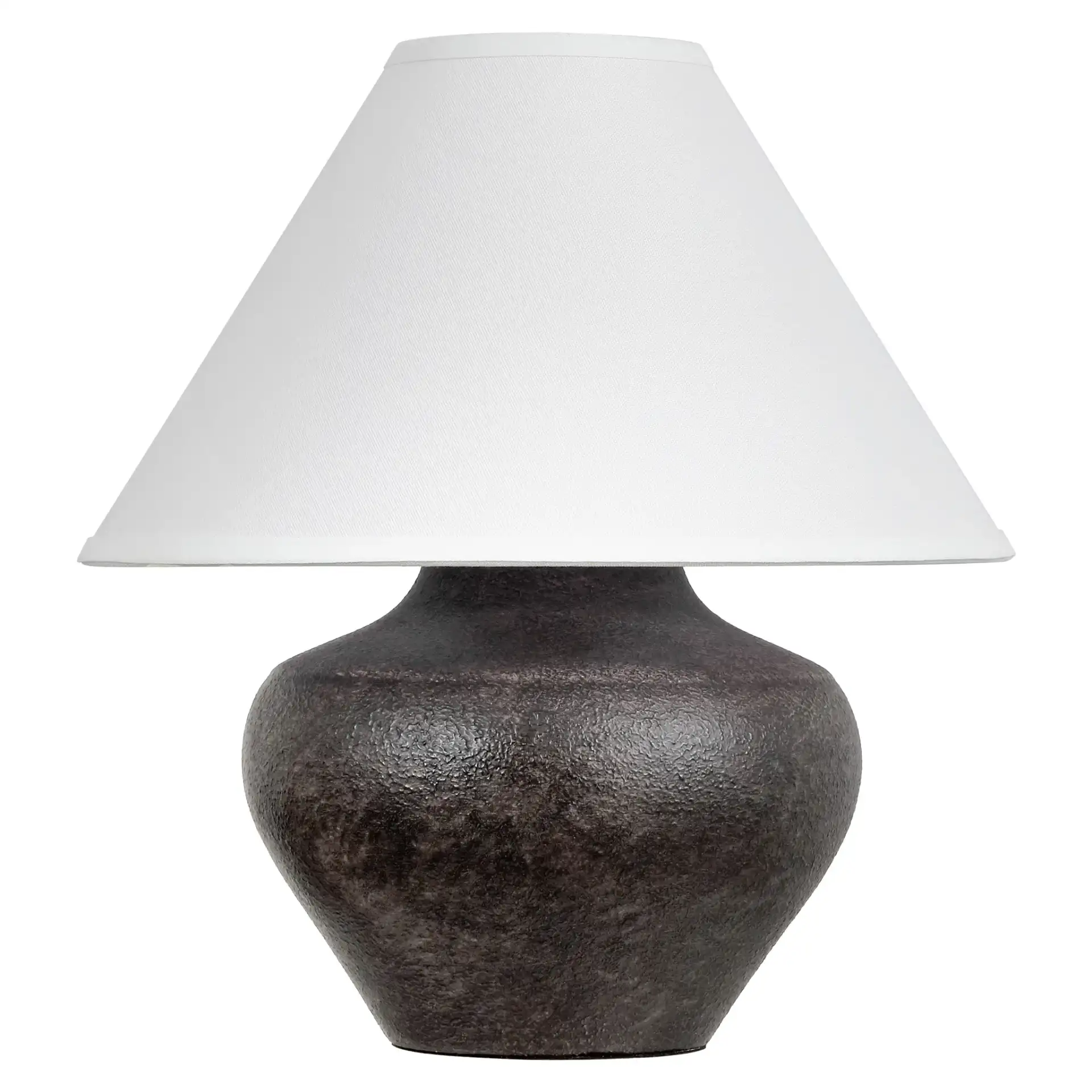 Sadiya Concrete Table Lamp in Black / White, detail view