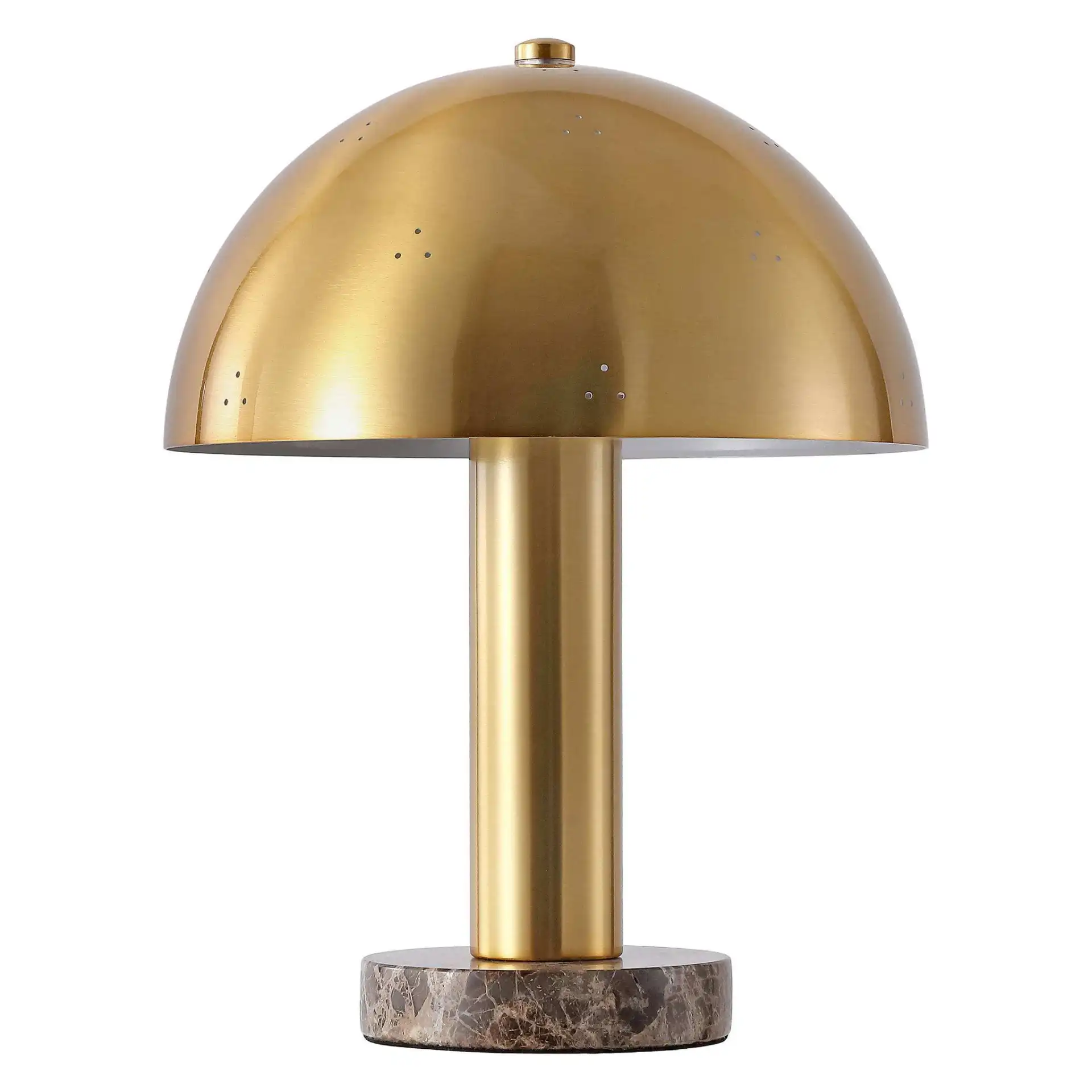 Gardwin Table Lamp in Black / Brass Gold, detail view