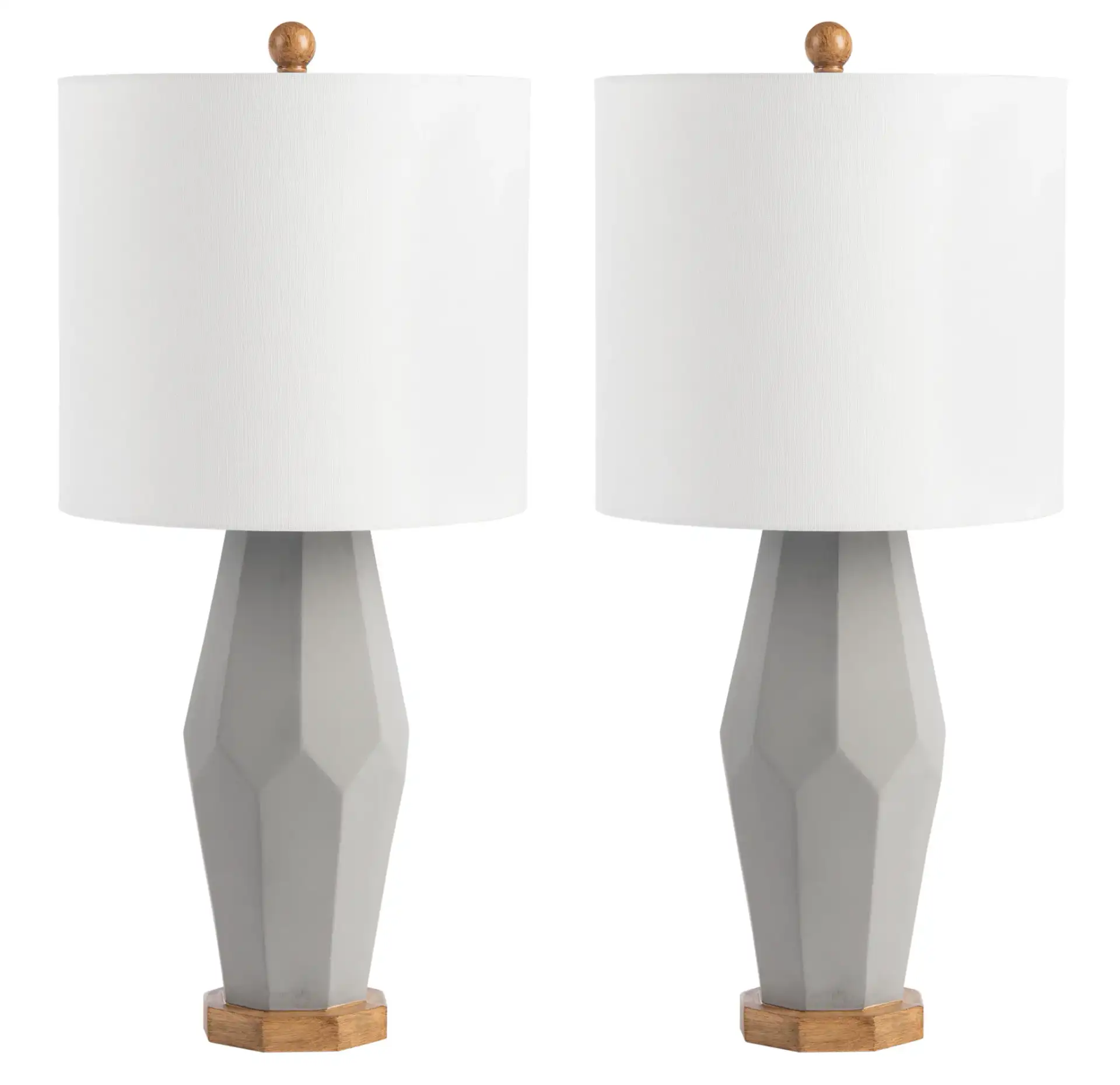 Landren Table Lamp (Set Of 2) in Gray, detail view