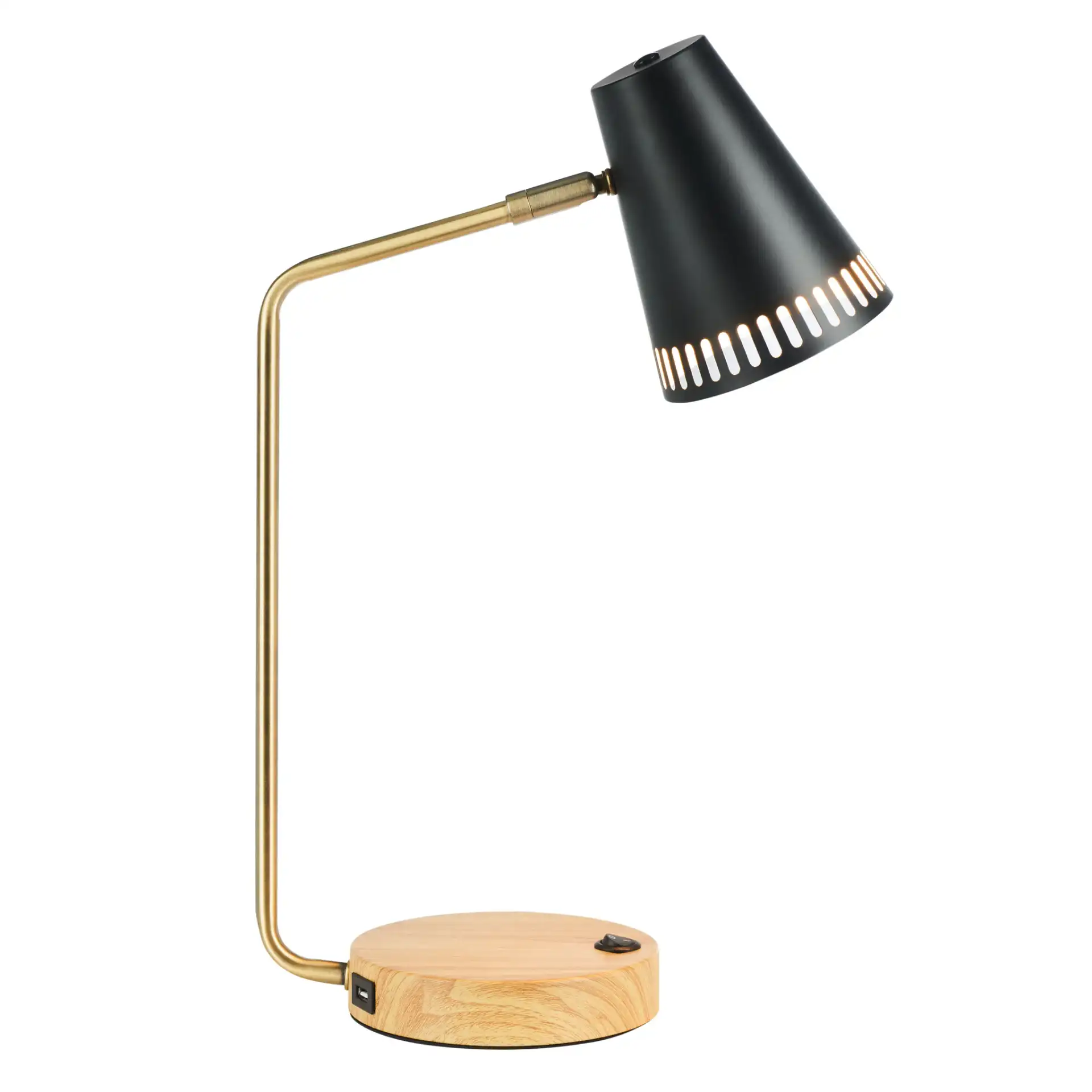Veda Task Lamp in Gold / White