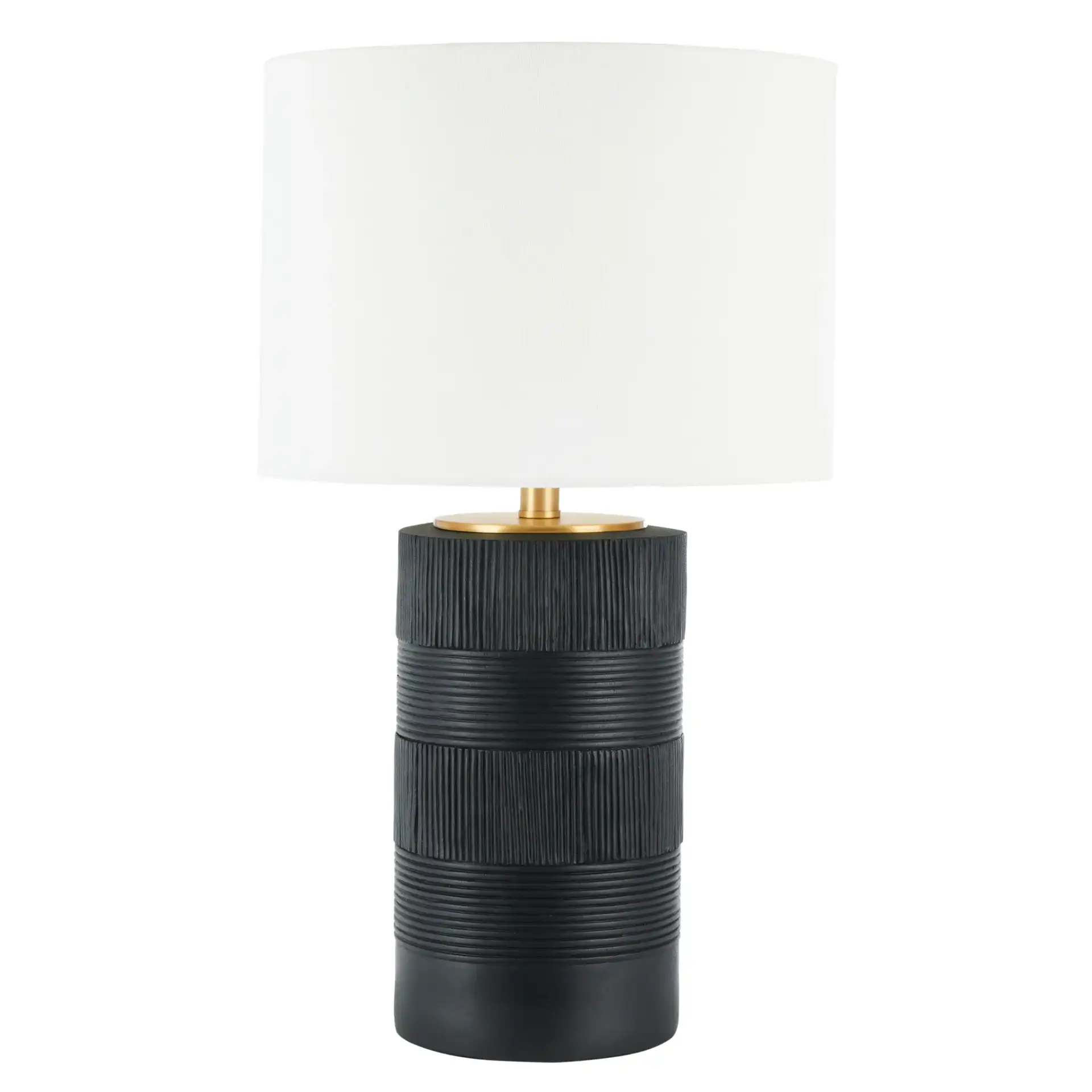 Weller Table Lamp in White, detail view
