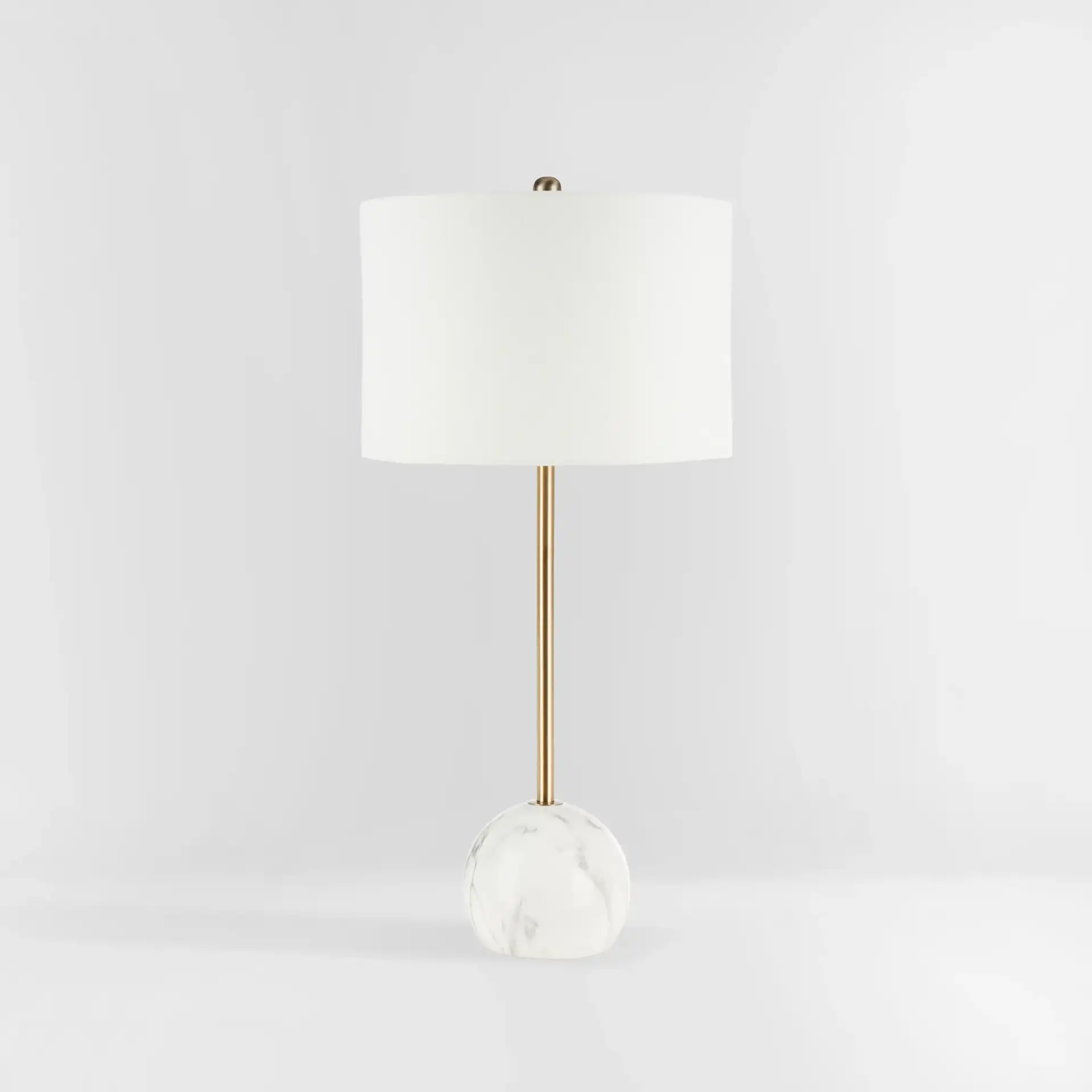 Kyrene Table Lamp in White, detail view