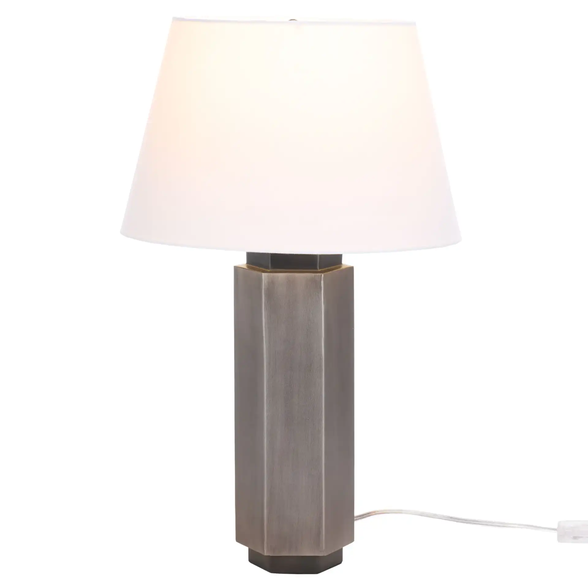 Emlyn Table Lamp in Antique Silver