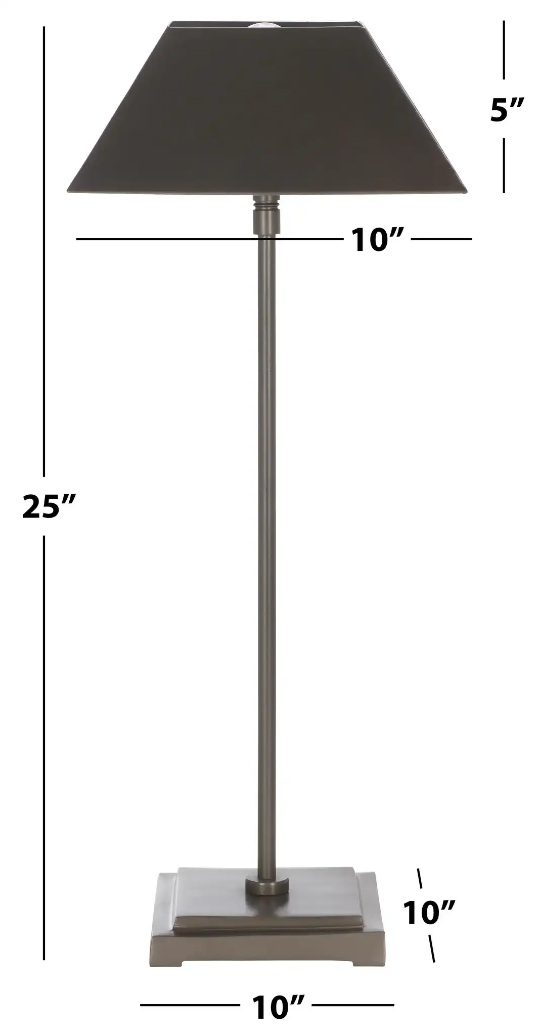 Lleo Table Lamp in Antique Silver, detail view