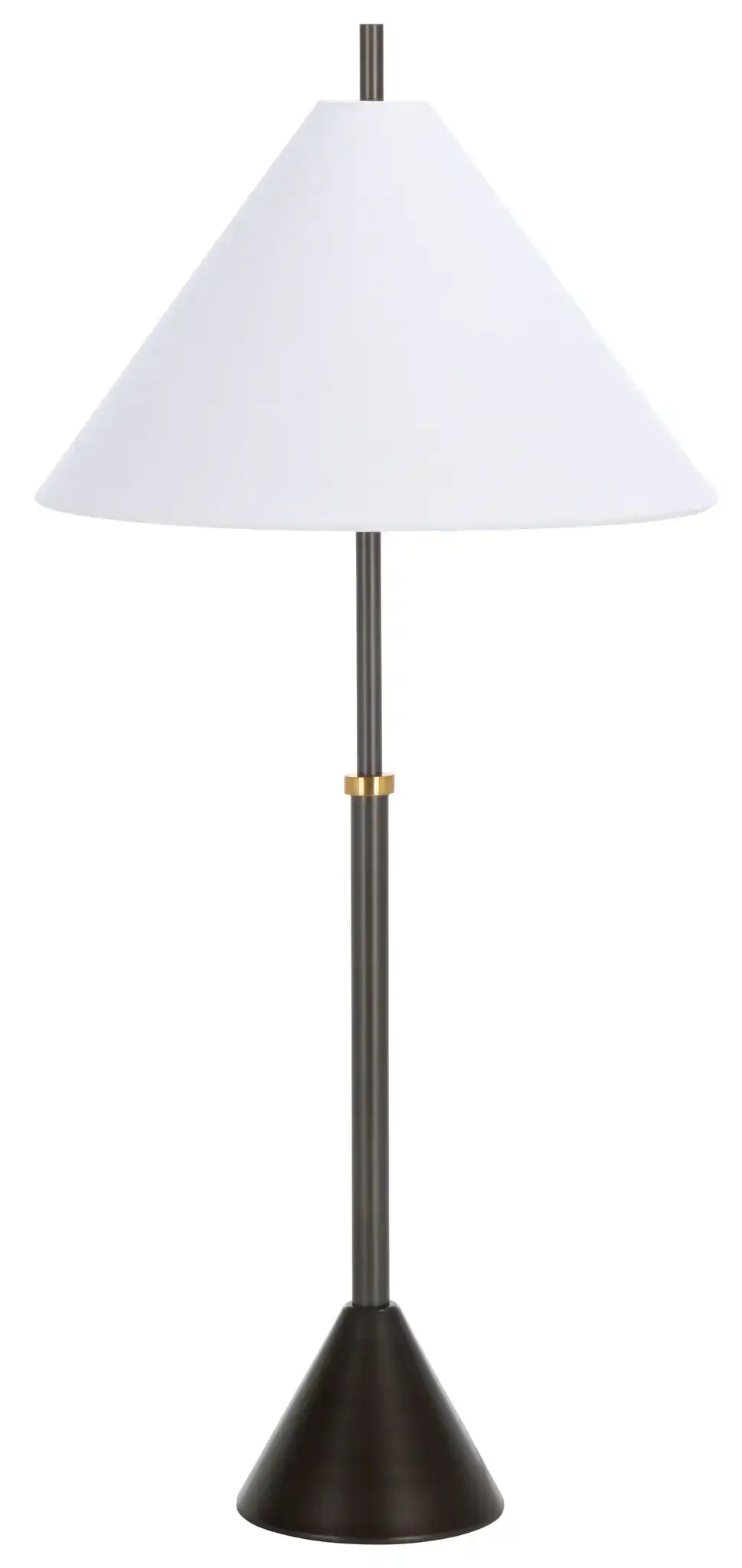 Troye Table Lamp in Antique Silver, detail view